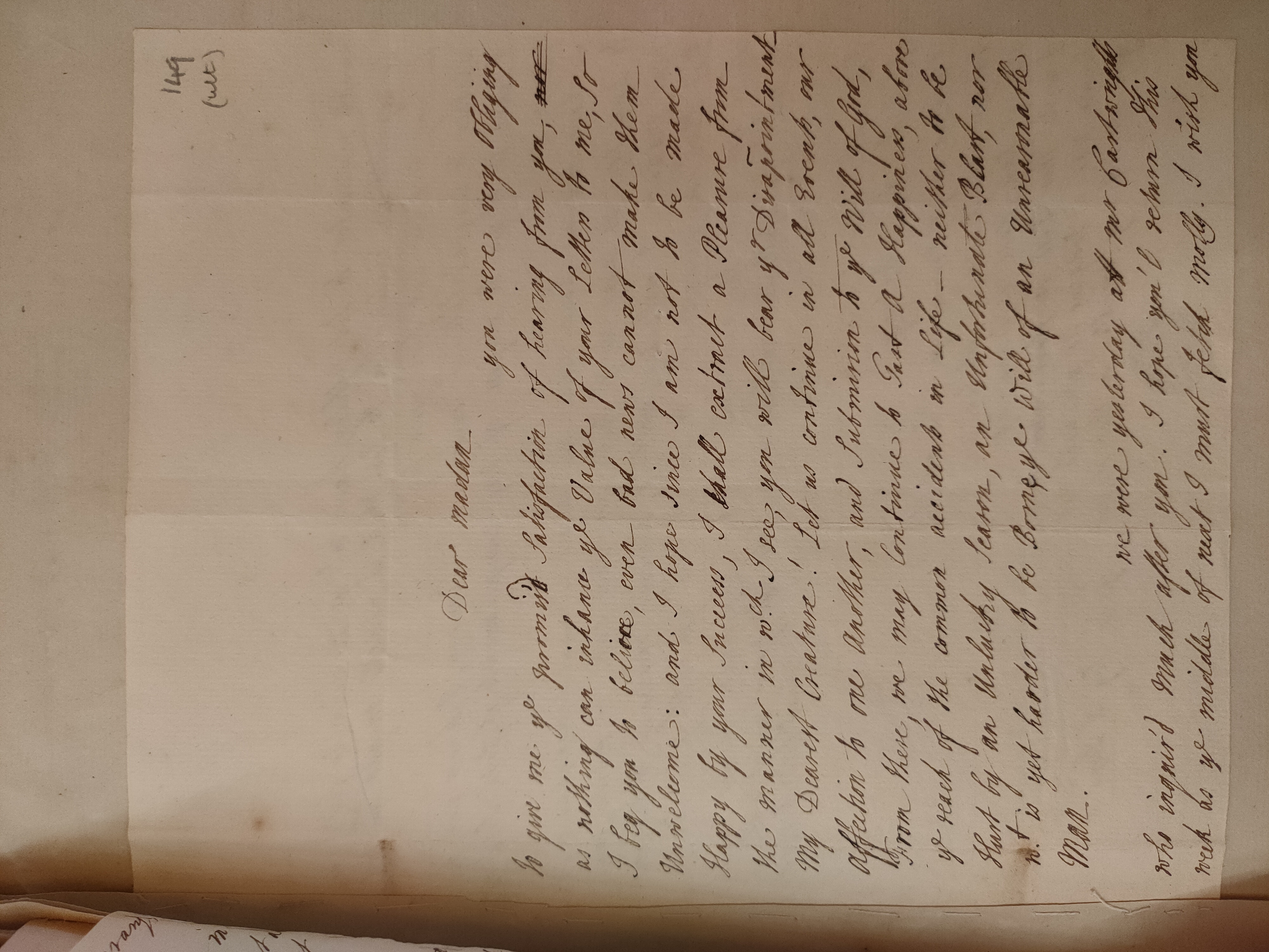 Image #1 of letter: Judith Madan to Martin Madan, 21 June 1737