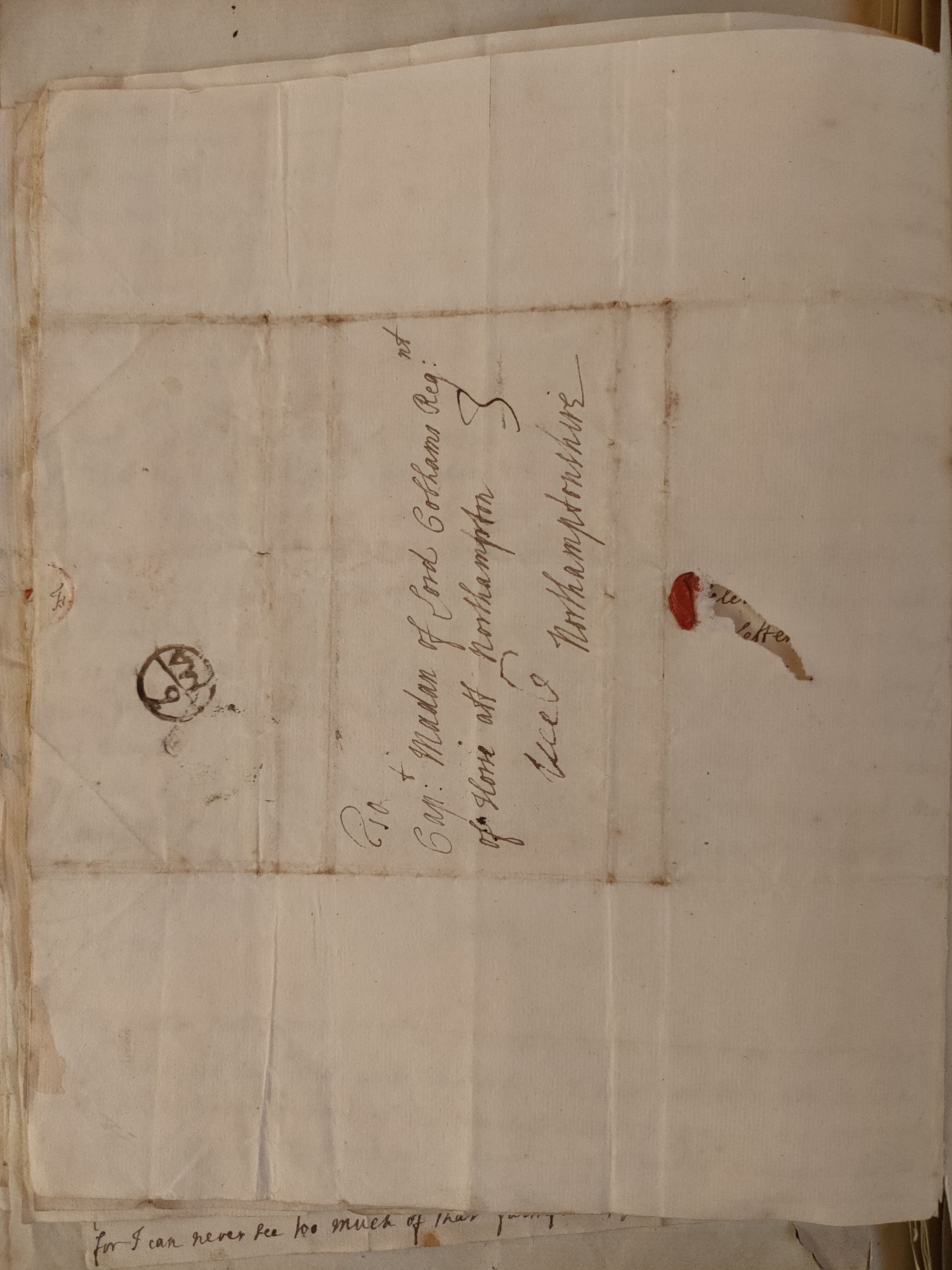 Image #3 of letter: Judith Madan to Martin Madan, 5 May 1724