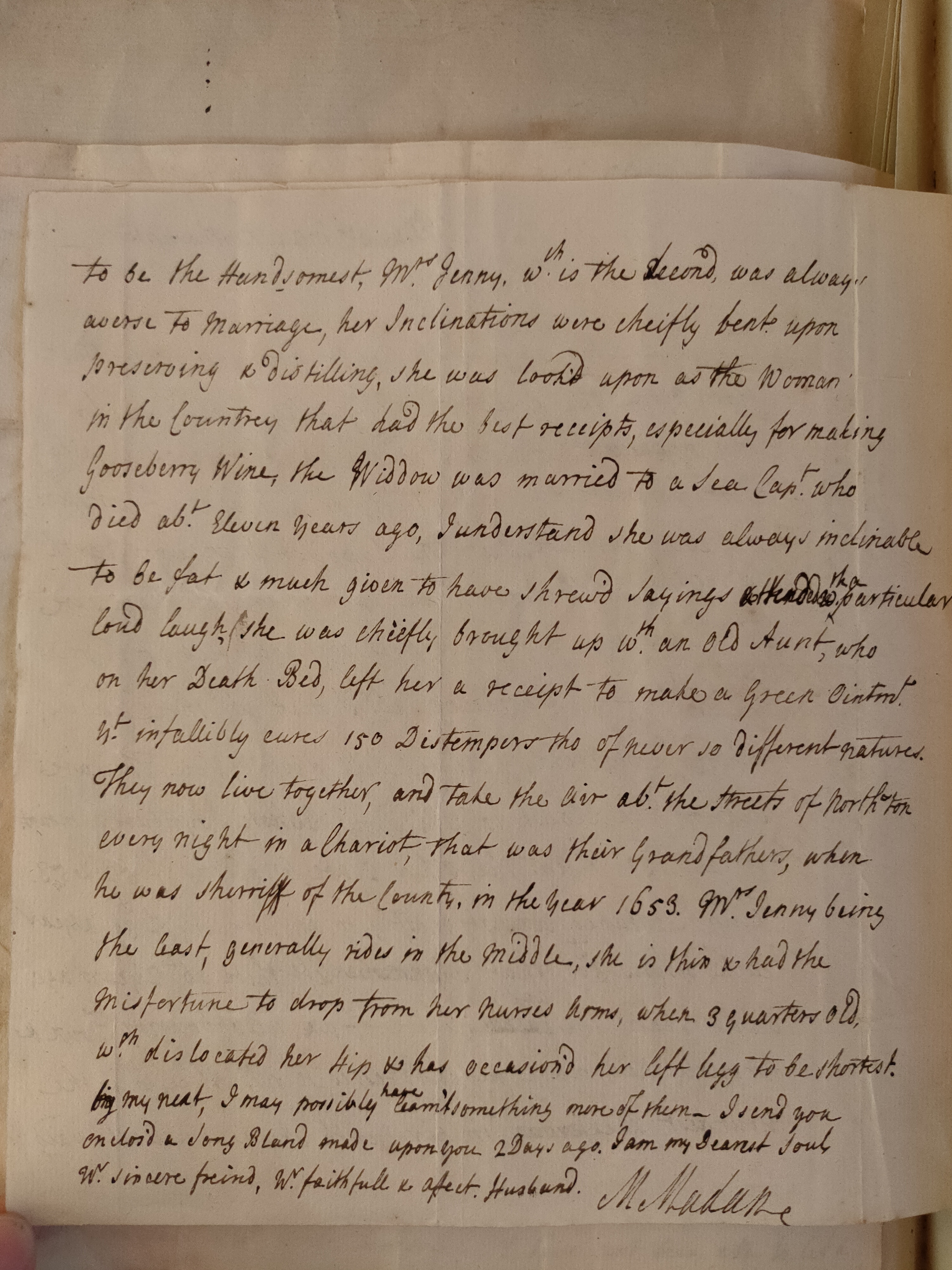 Image #2 of letter: Martin Madan to Judith Madan, 6 May 1724