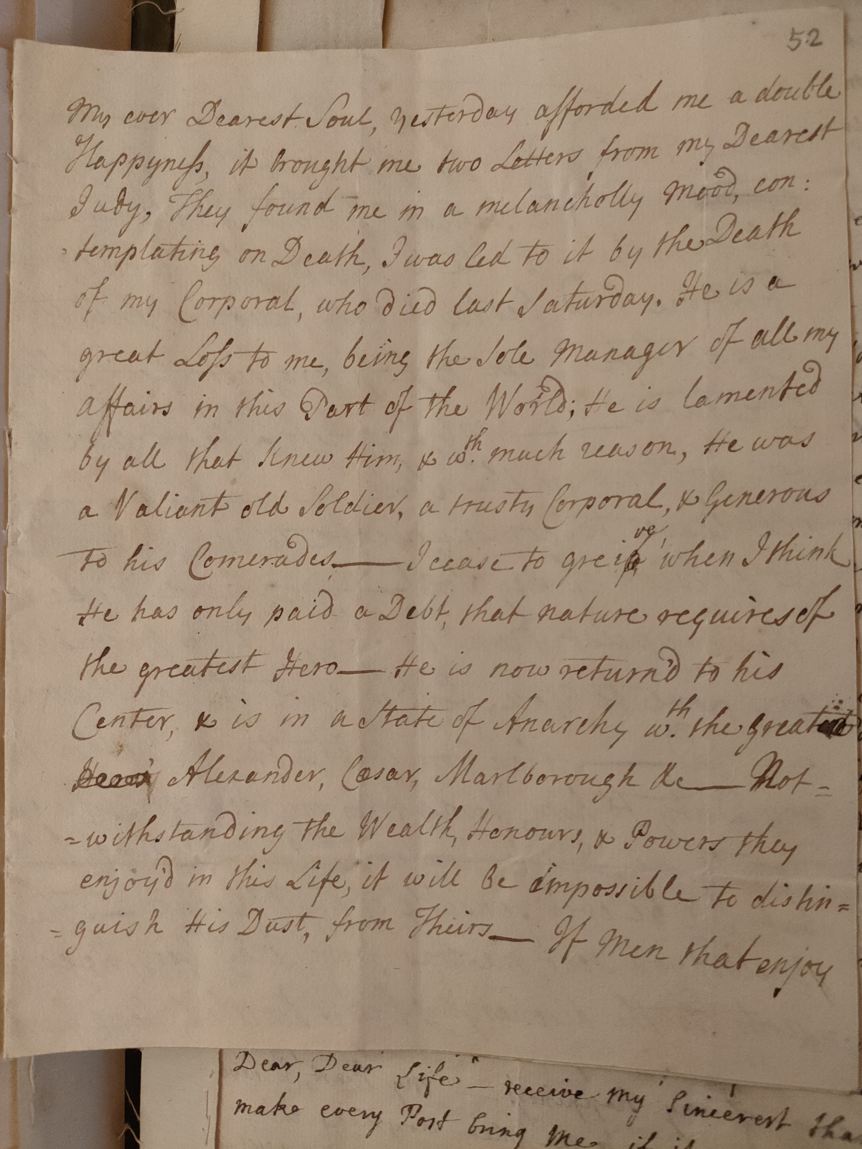 Image #1 of letter: Martin Madan to Judith Madan, 9 May 1724