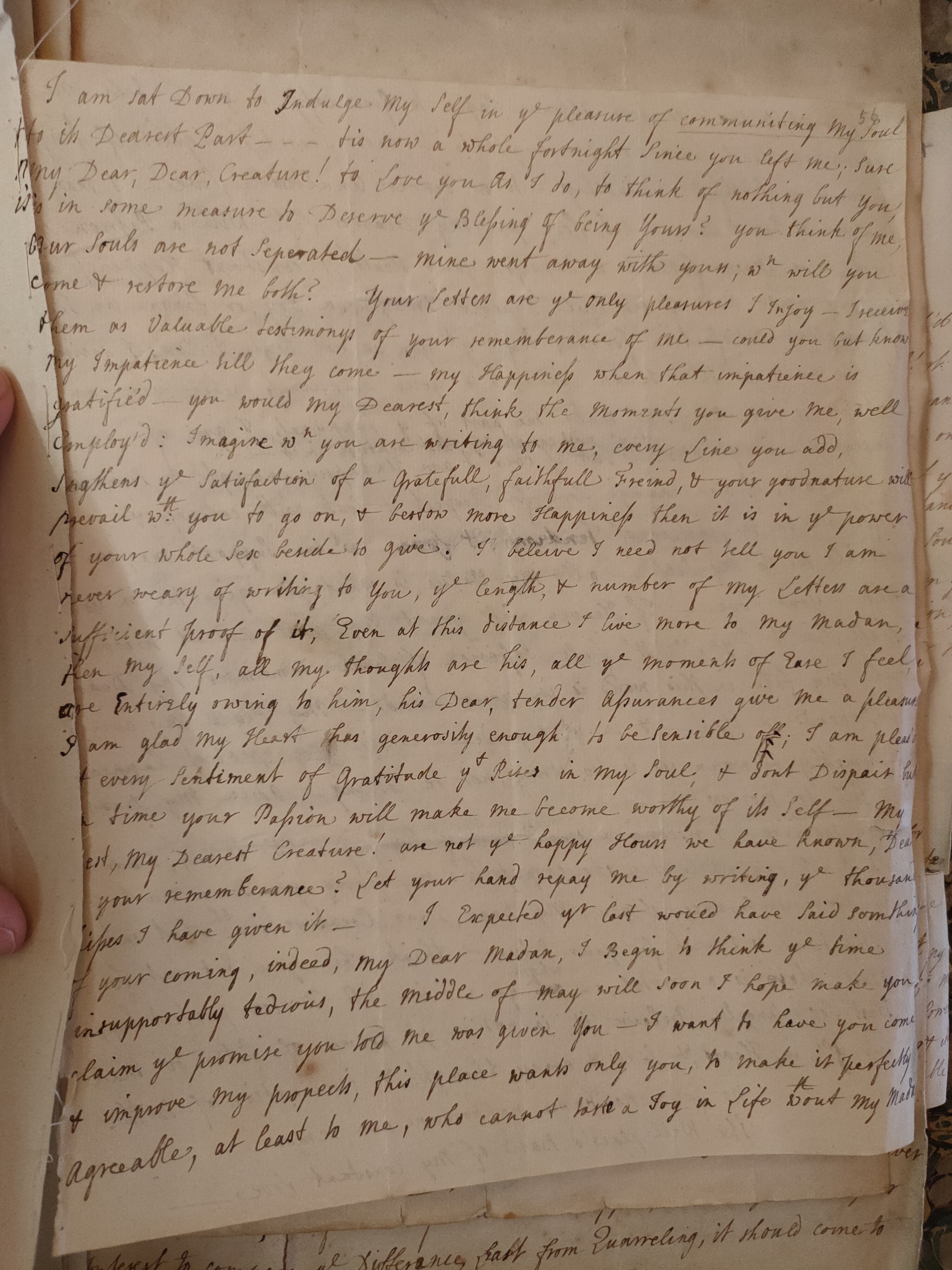 Image #1 of letter: Judith Madan to Martin Madan, May 1724