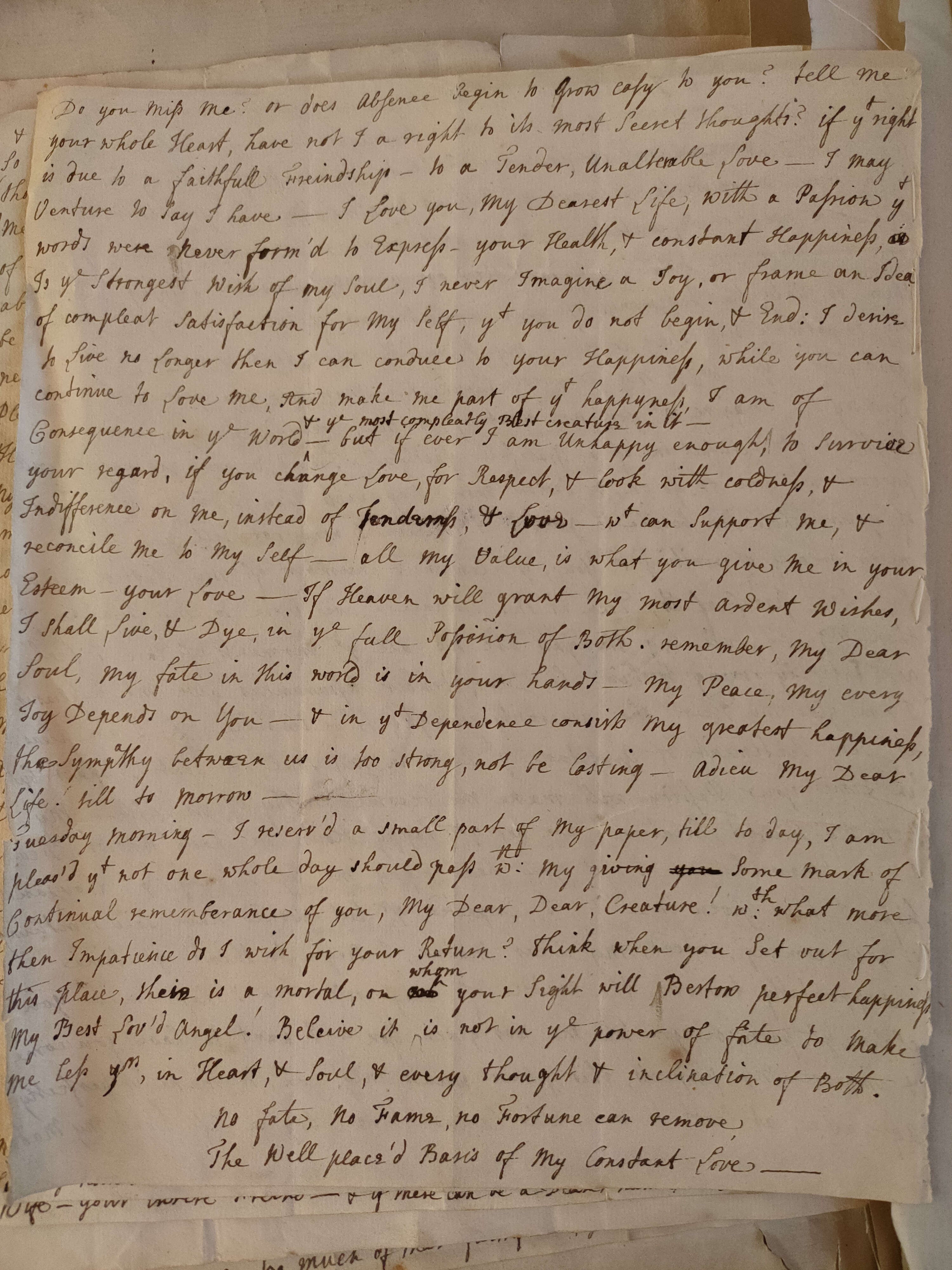Image #2 of letter: Judith Madan to Martin Madan, May 1724