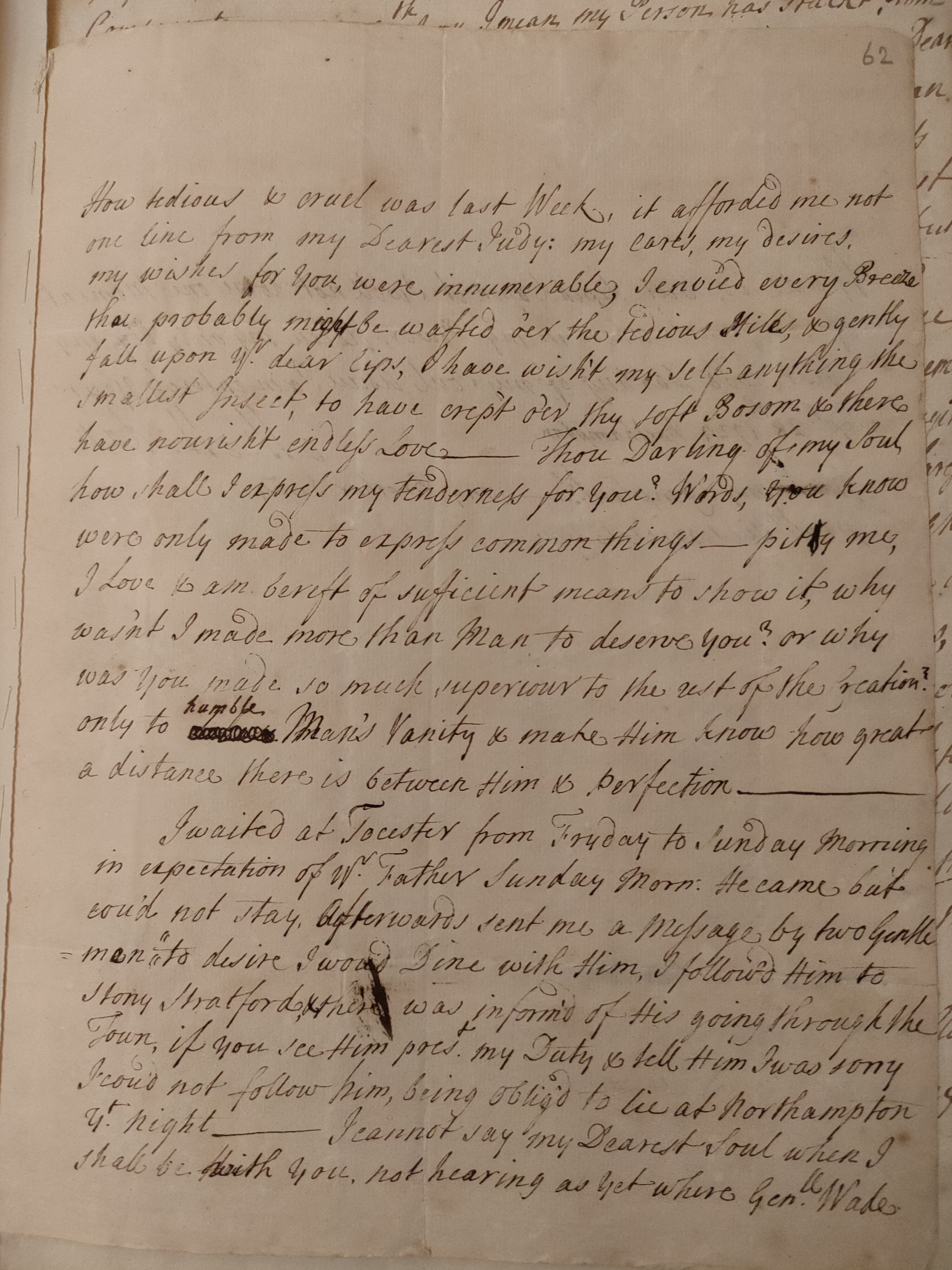 Image #1 of letter: Martin Madan to Judith Madan, 28 September 1724
