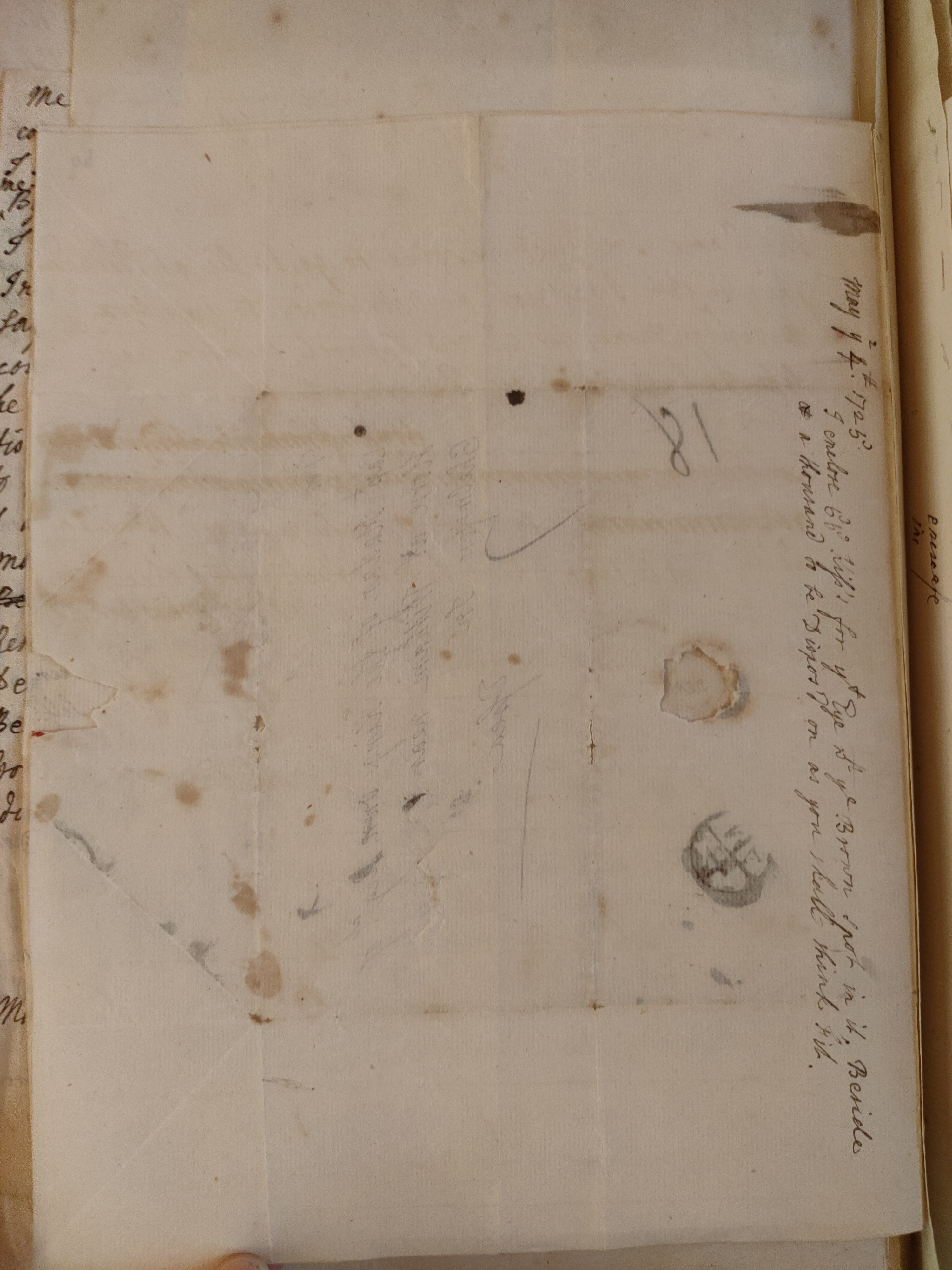 Image #3 of letter: Judith Madan to Martin Madan, 4 May 1725