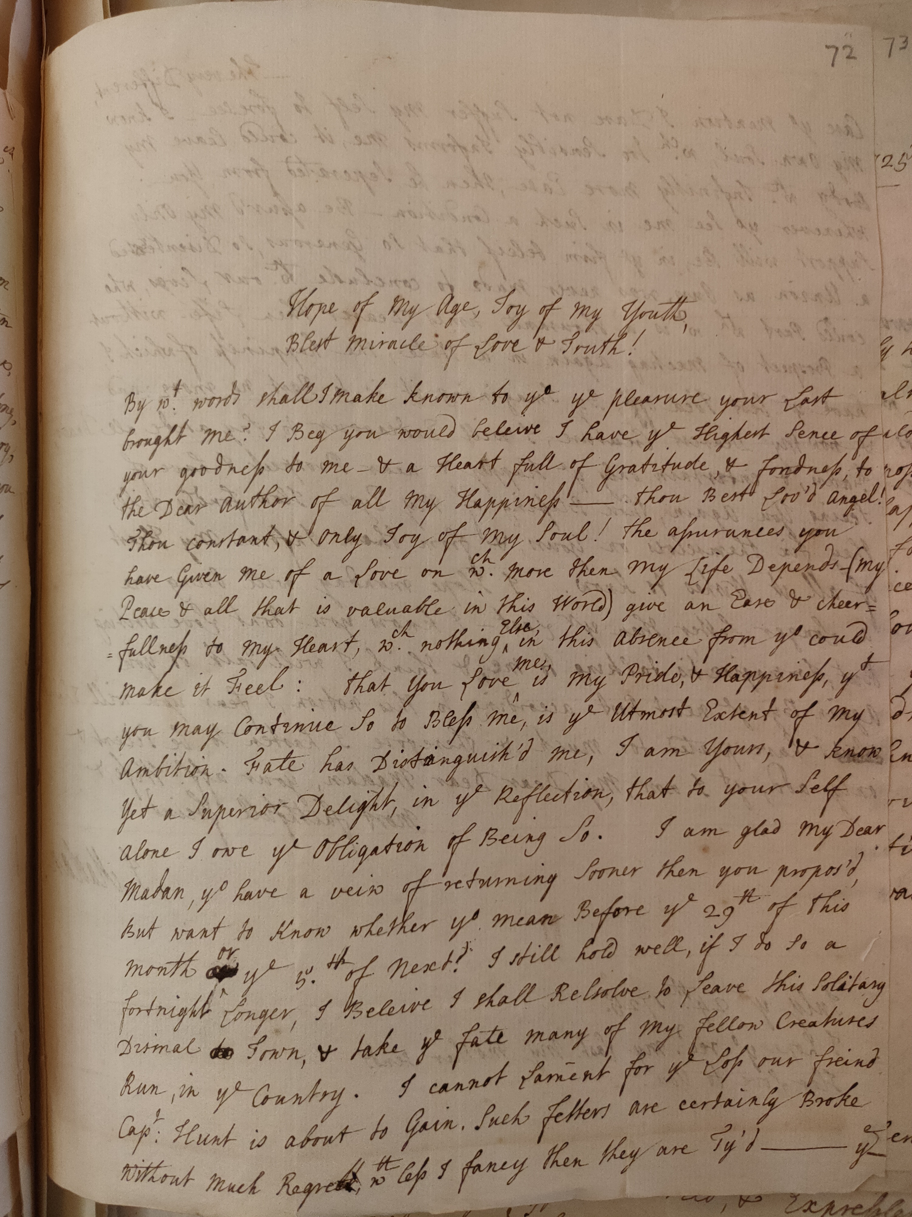 Image #1 of letter: Judith Madan to Martin Madan, 24 July 1725