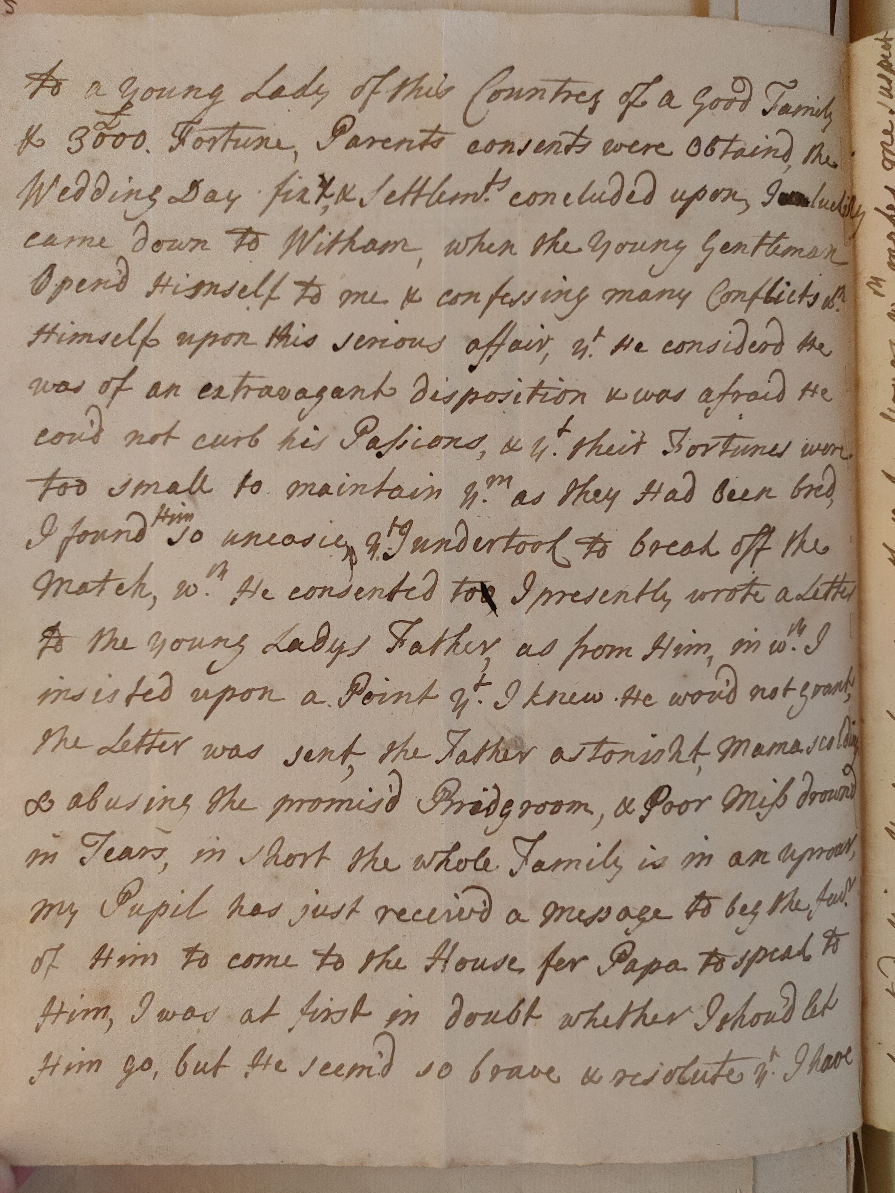 Image #2 of letter: Martin Madan to Judith Madan, 21 March 1726