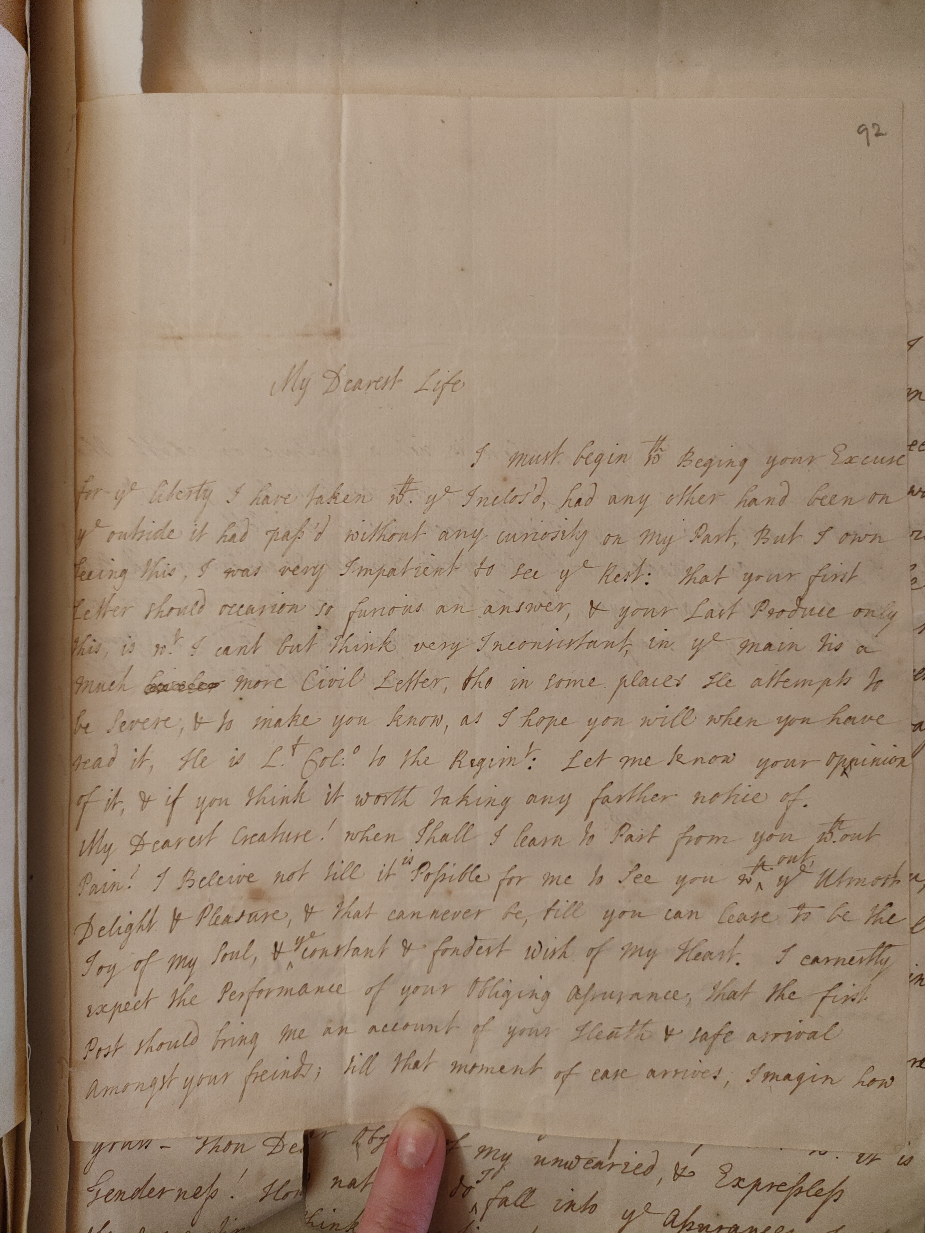 Image #1 of letter: Judith Madan to Martin Madan, 27 June 1726