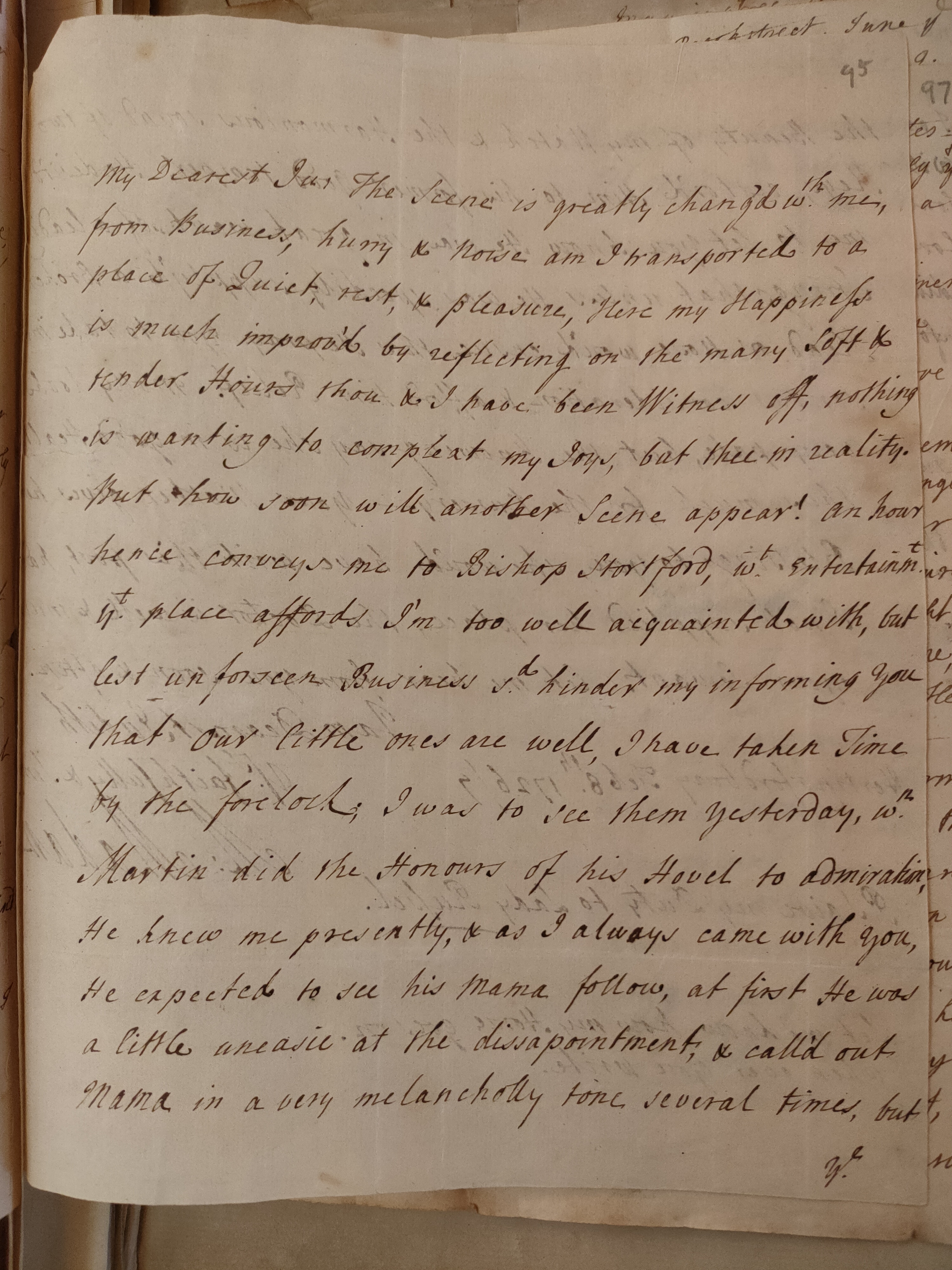 Image #1 of letter: Martin Madan to Judith Madan, 8 February 1727
