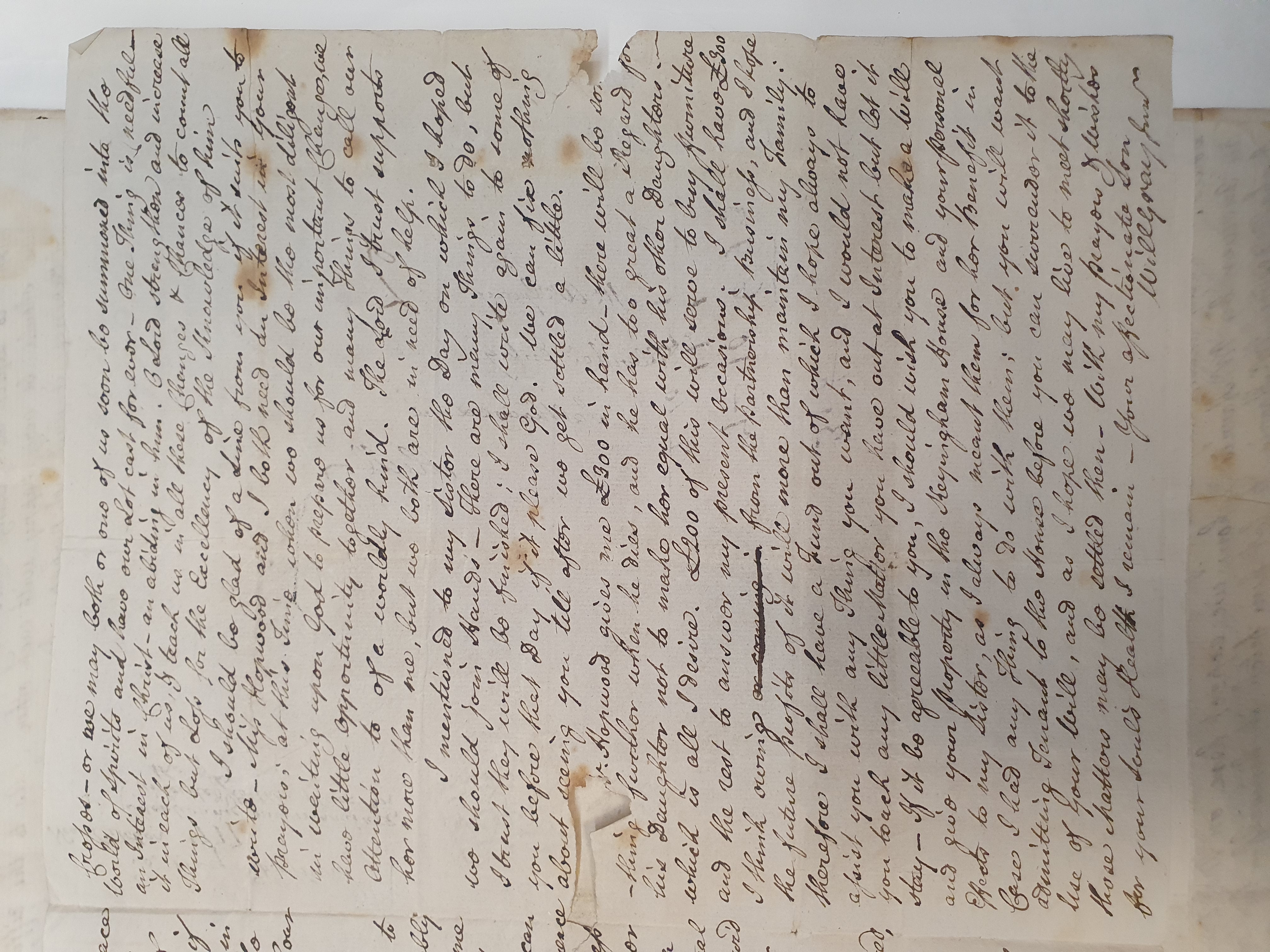 Image #3 of letter: William Gray to William Gray [sen], [?] October 1777