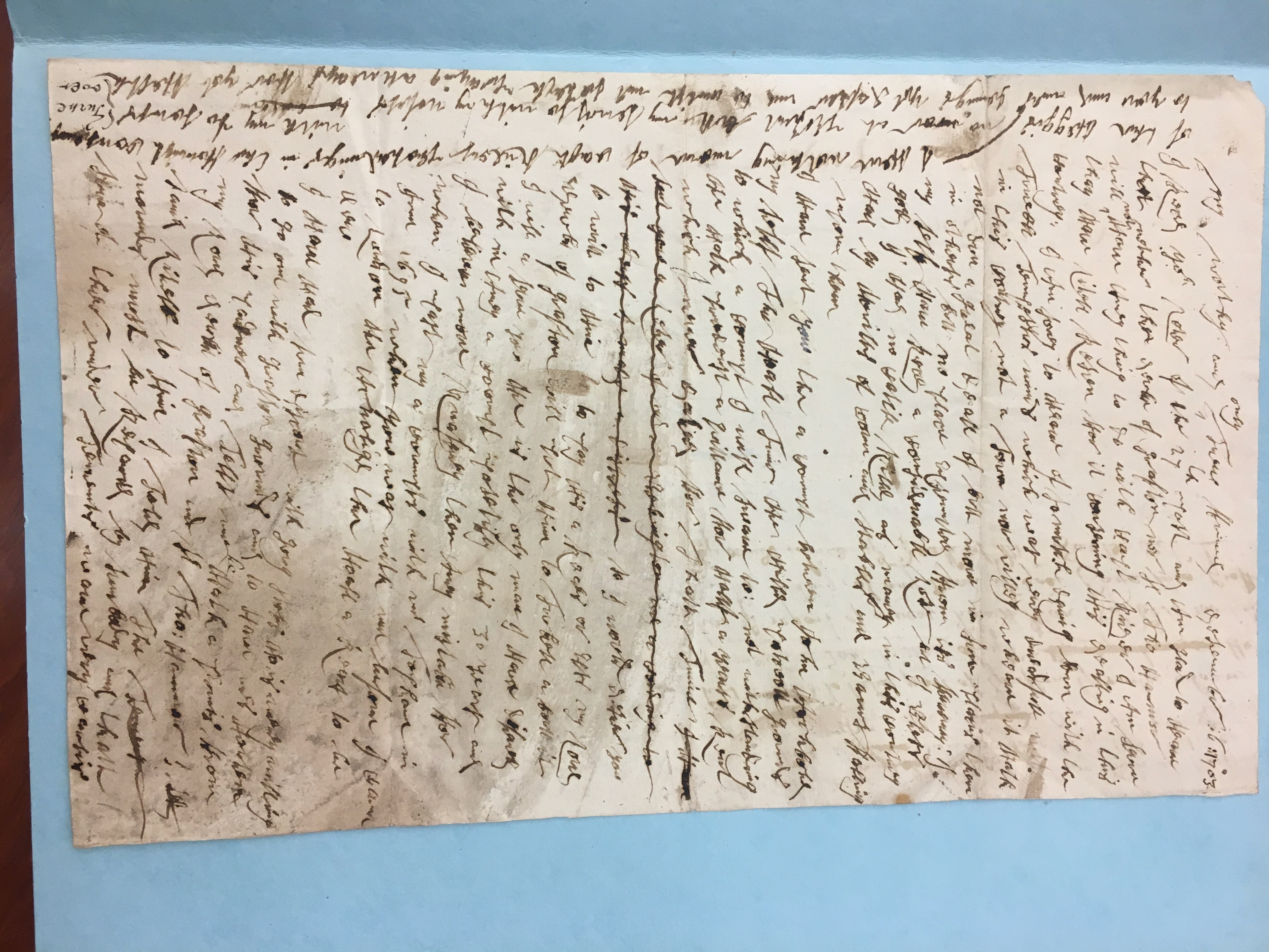 Image #1 of letter: Thomas Herbert to [Jonathan Jennings], 6 December 1703