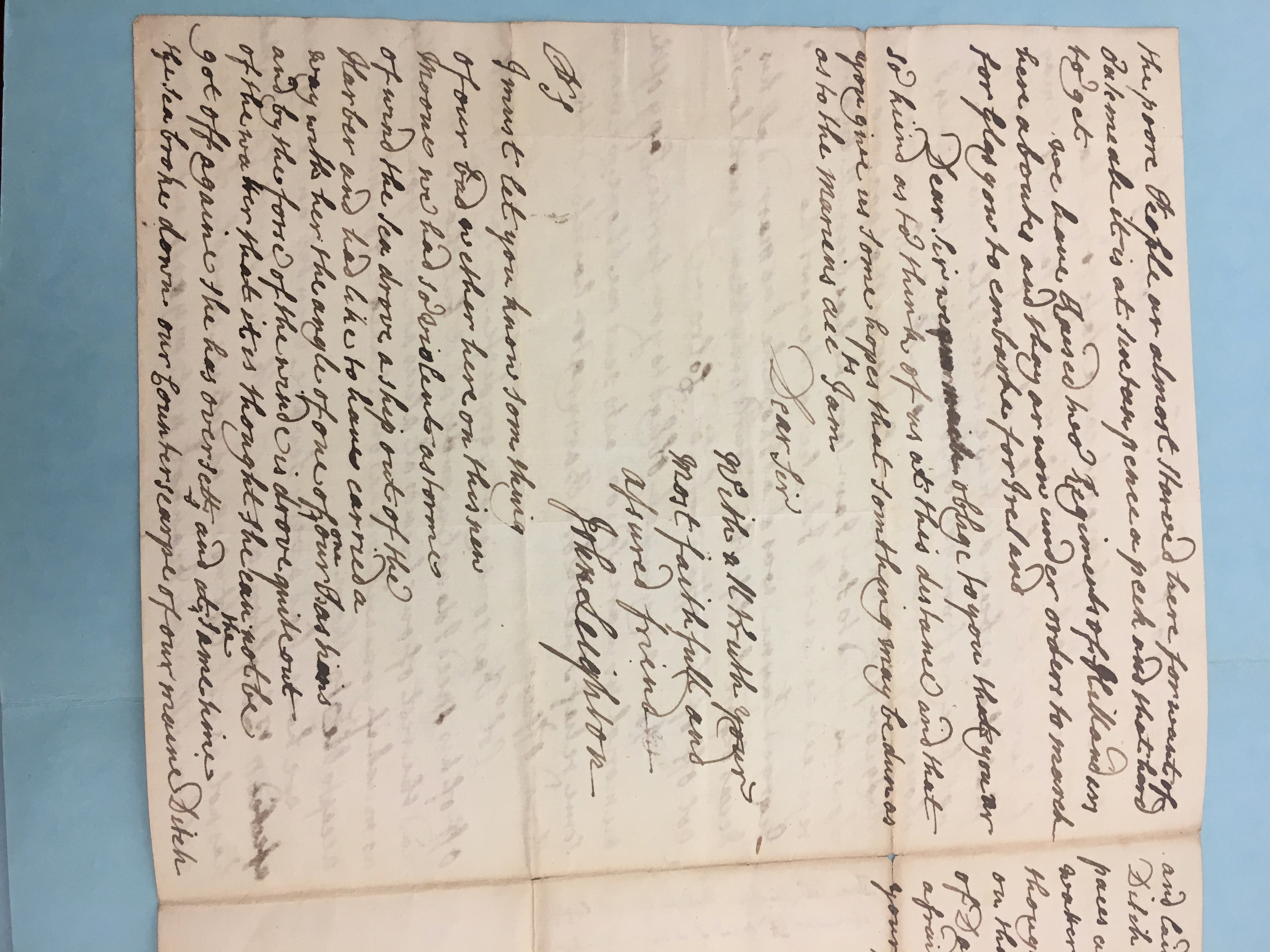 Image #2 of letter: John Leighton to Edmund Herbert, 5 April 1757