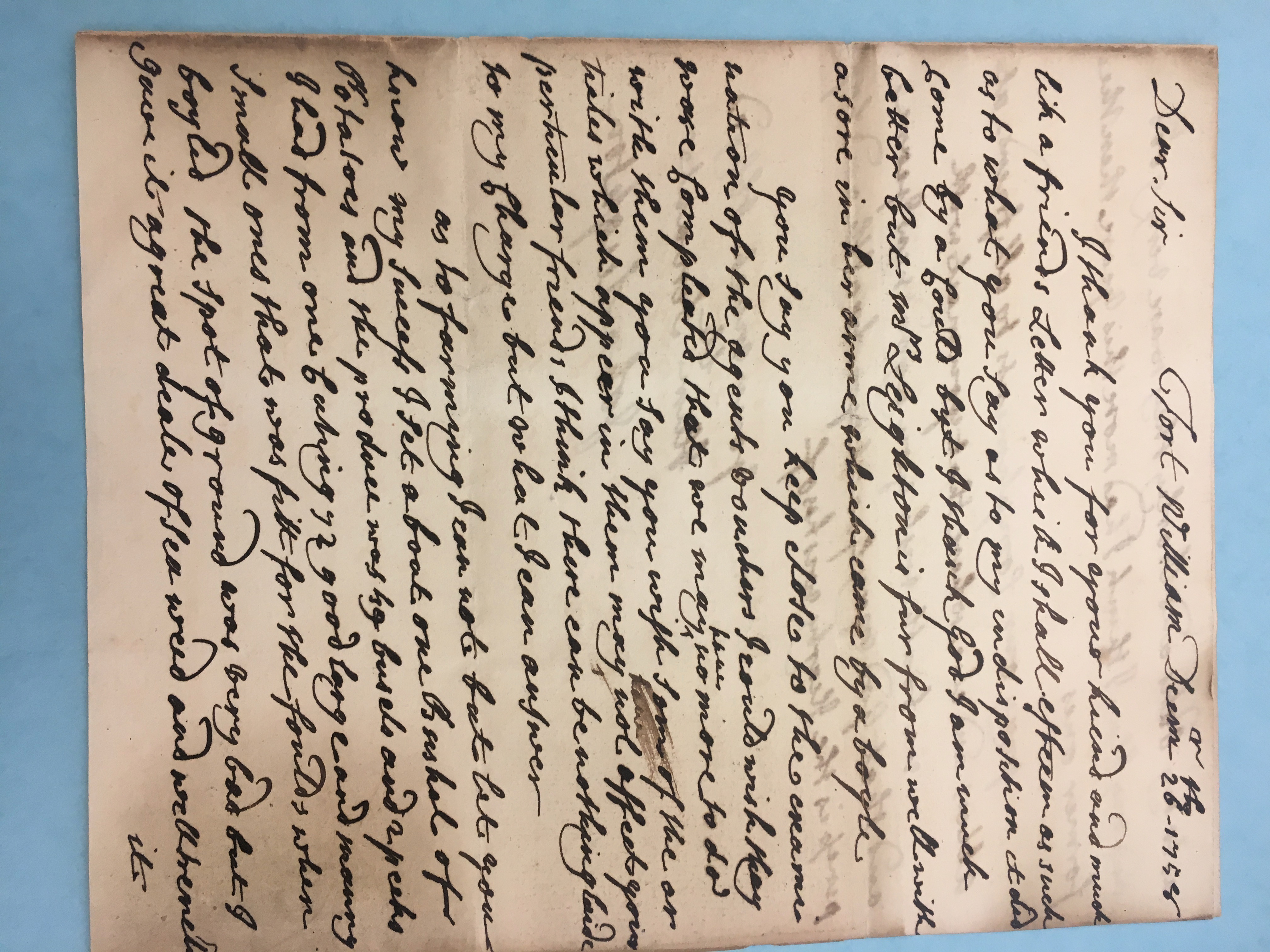 Image #1 of letter: John Leighton to Edmund Herbert, 26 December 1758