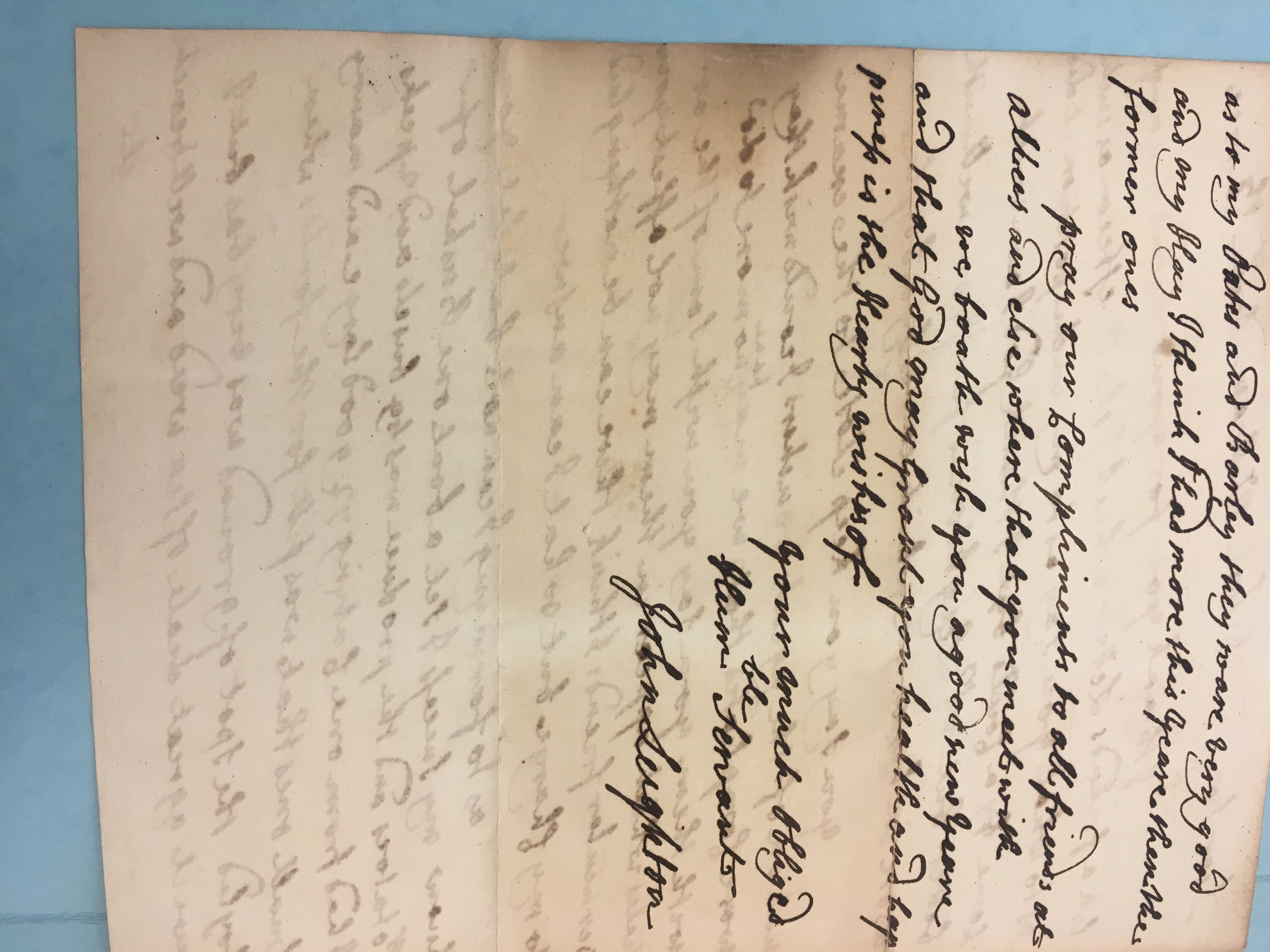 Image #2 of letter: John Leighton to Edmund Herbert, 26 December 1758