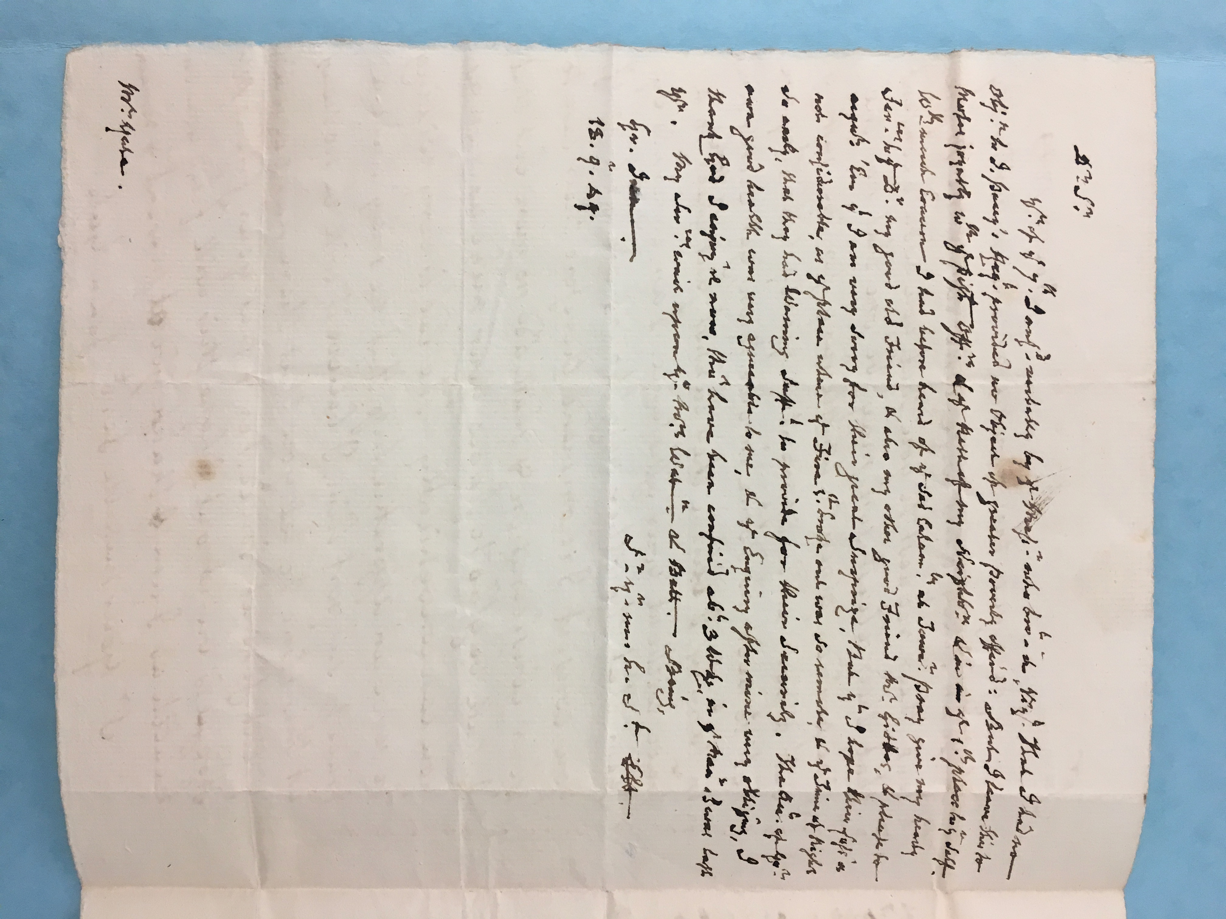 Image #2 of letter: John Yate to Edmund Herbert, 7 November 1749