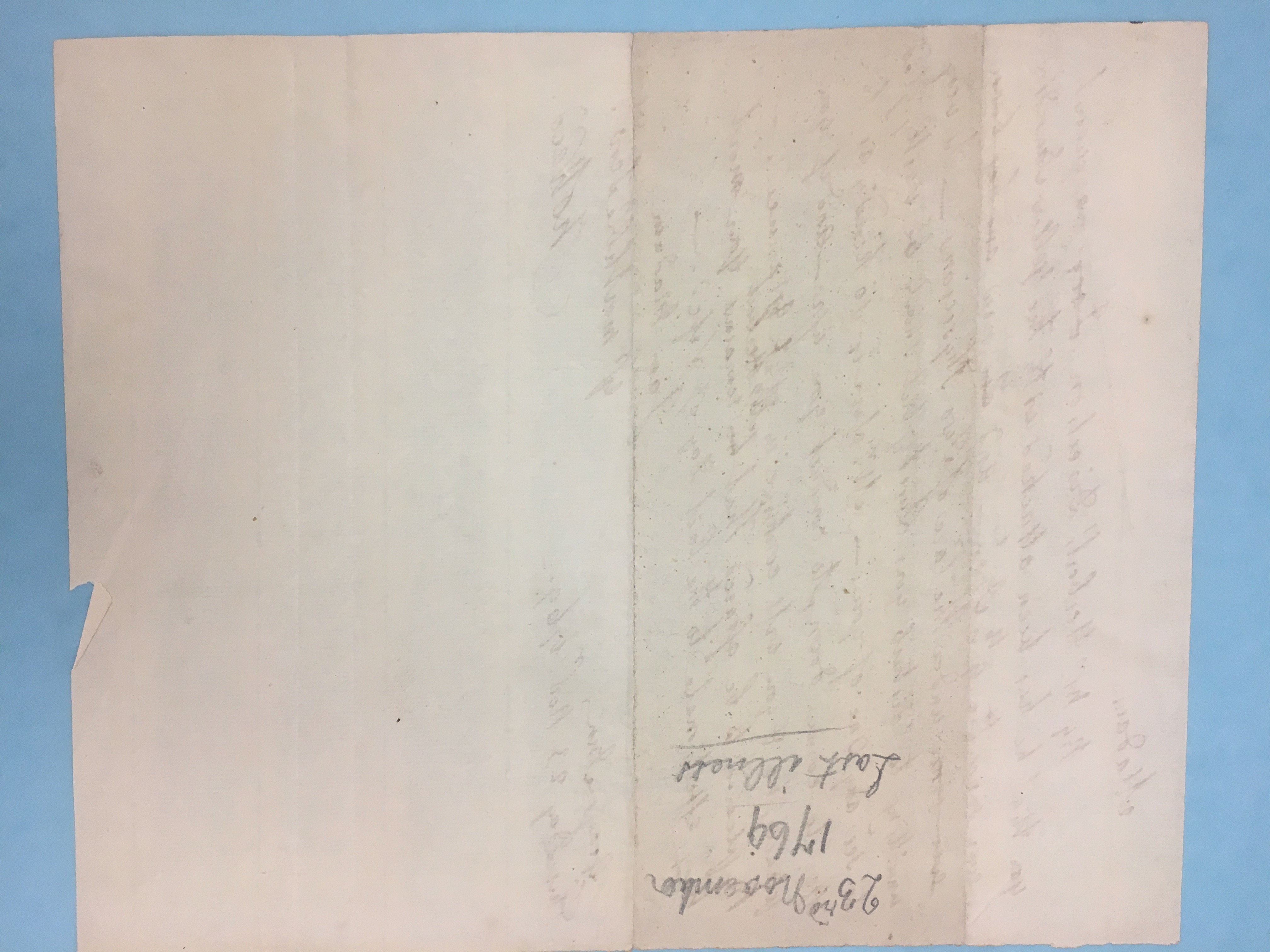 Image #2 of letter: Thomas Waid to unknown, 23 November 1769