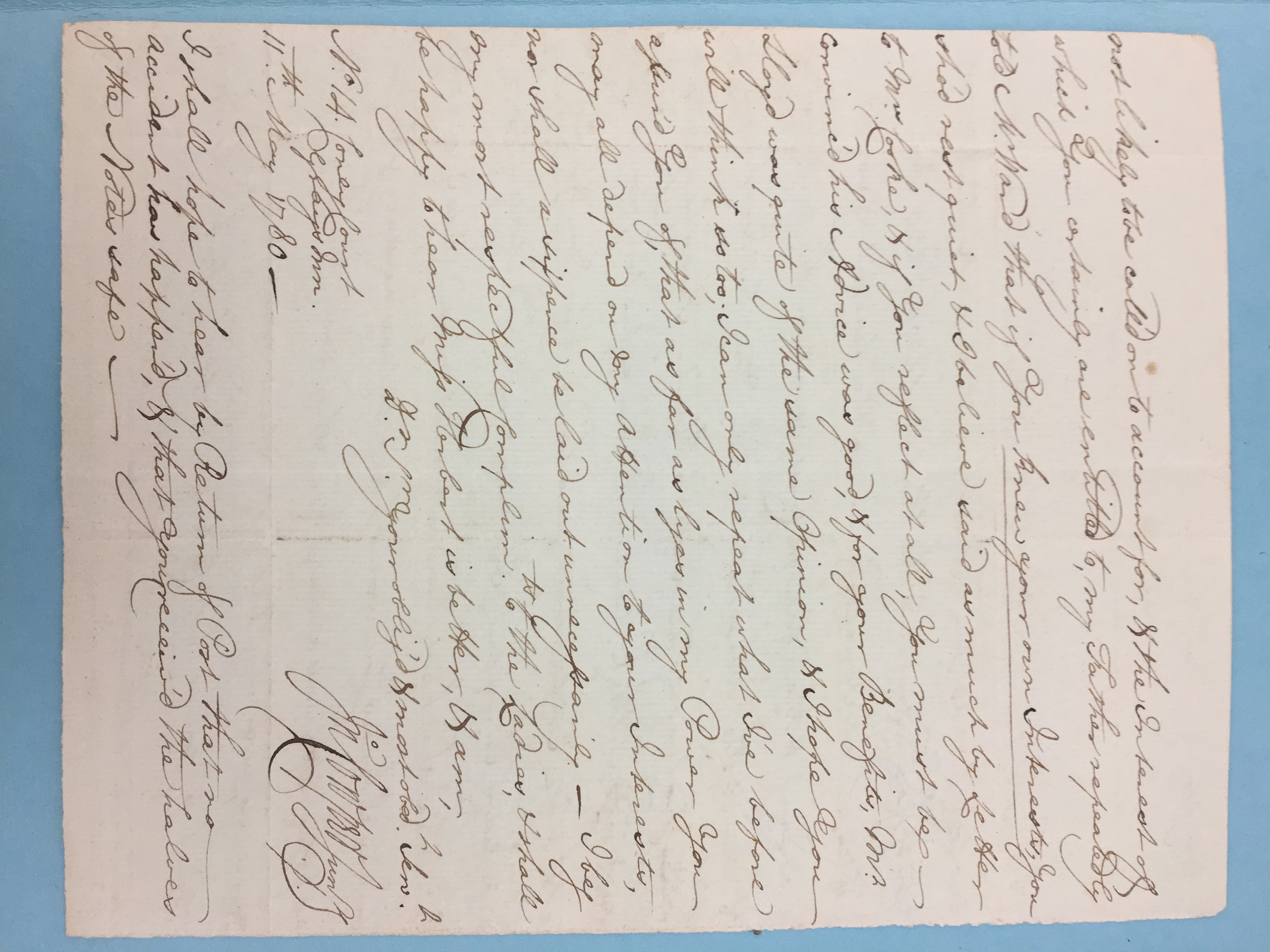 Image #2 of letter: John Cowper to Thomas Cooke, 11 May 1780