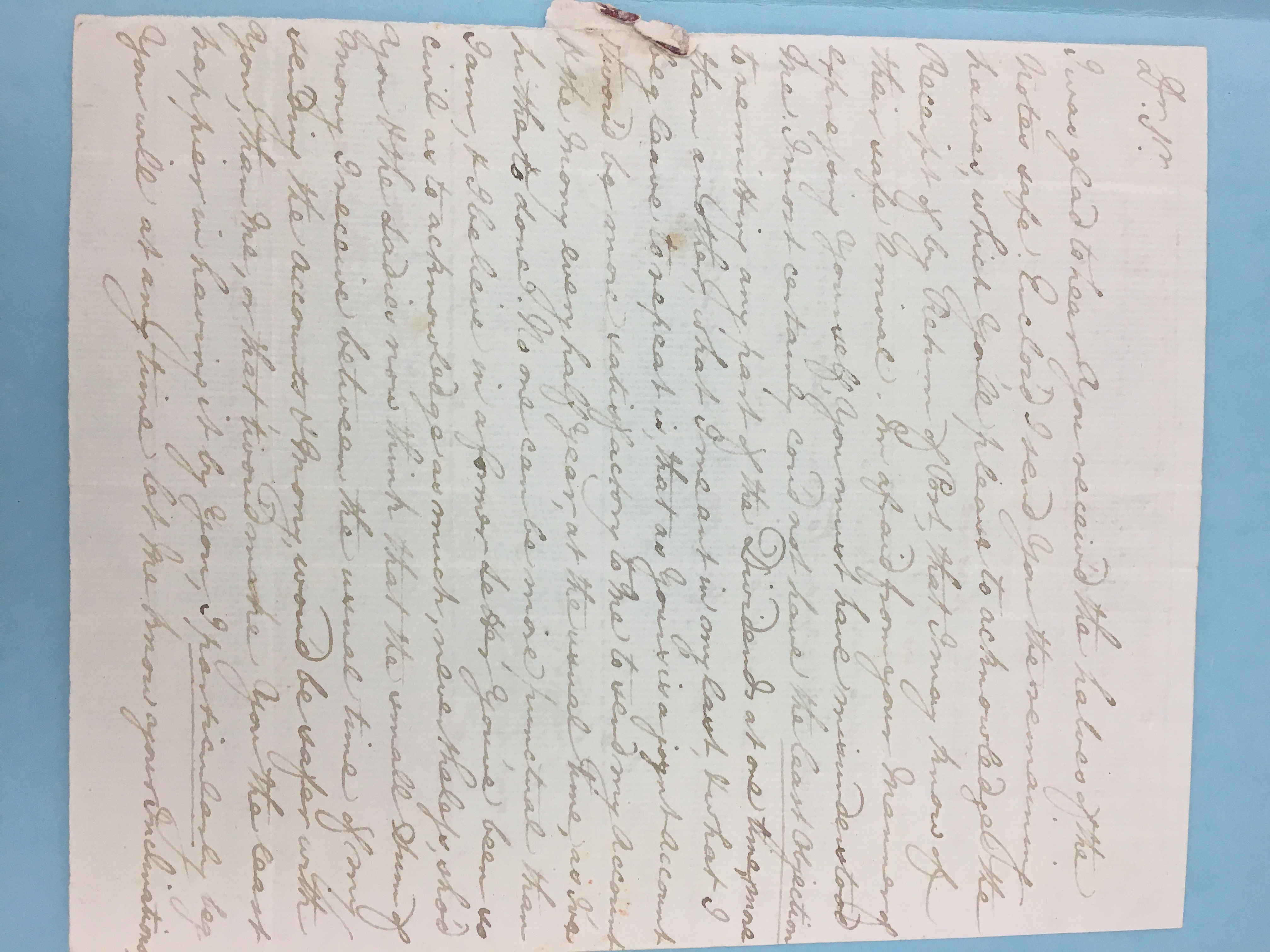 Image #1 of letter: John Cowper to Thomas Cooke, 14 March 1782
