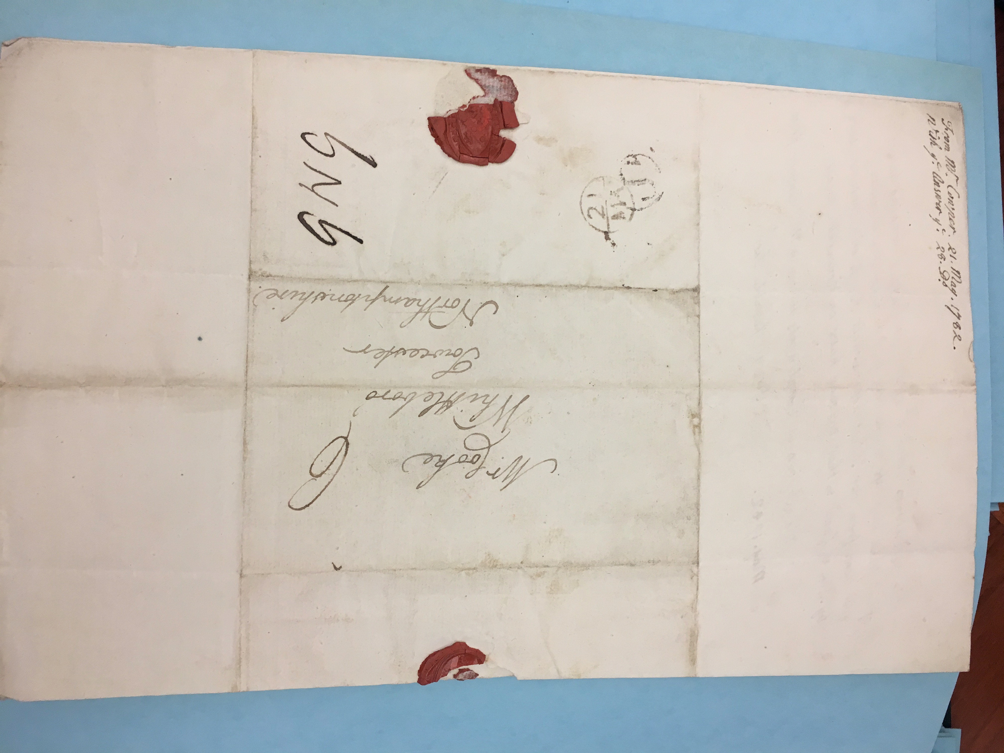 Image #3 of letter: John Cowper to Thomas Cooke, 21 May 1782