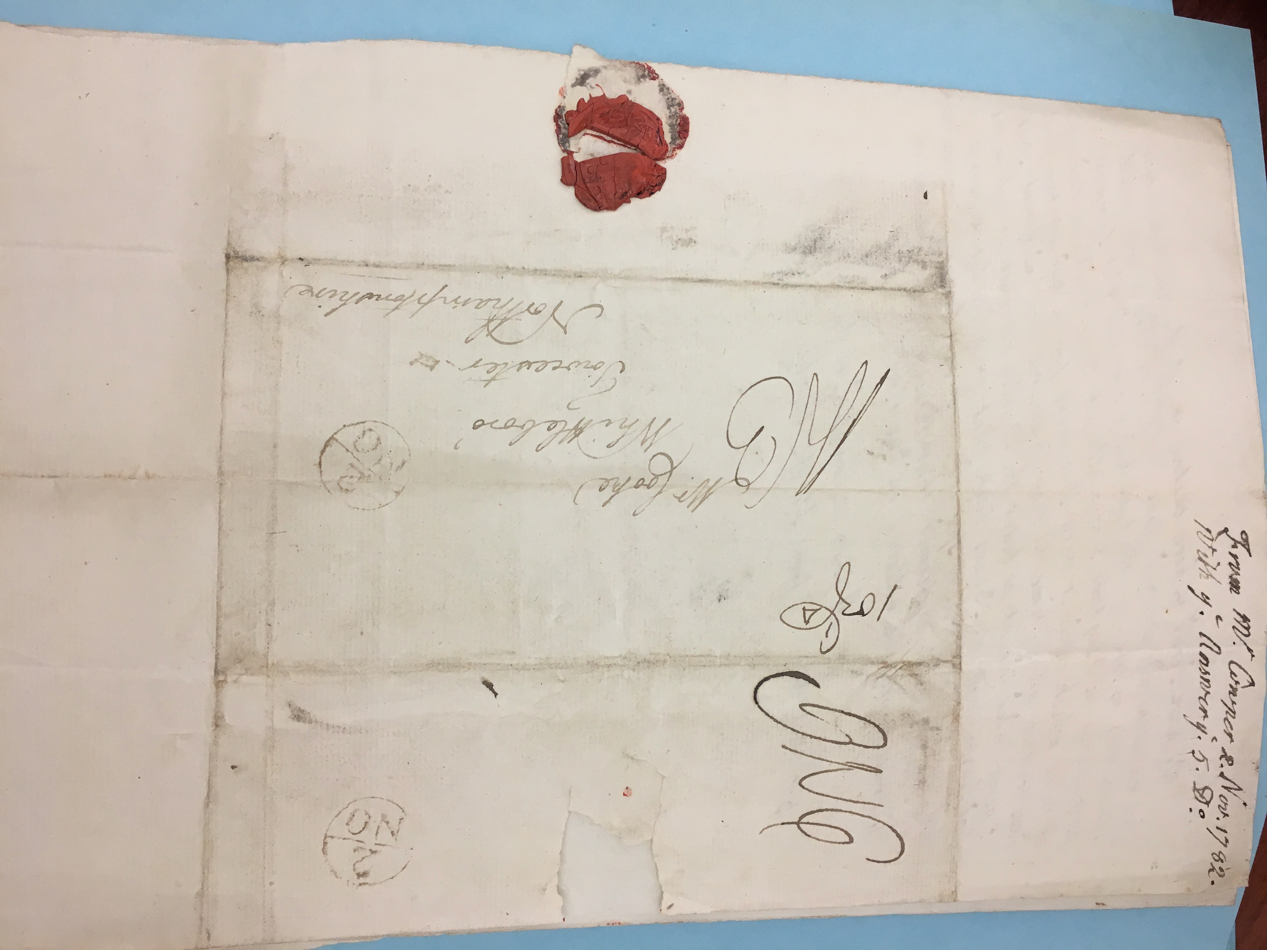 Image #3 of letter: John Cowper to Thomas Cooke, 2 November 1782