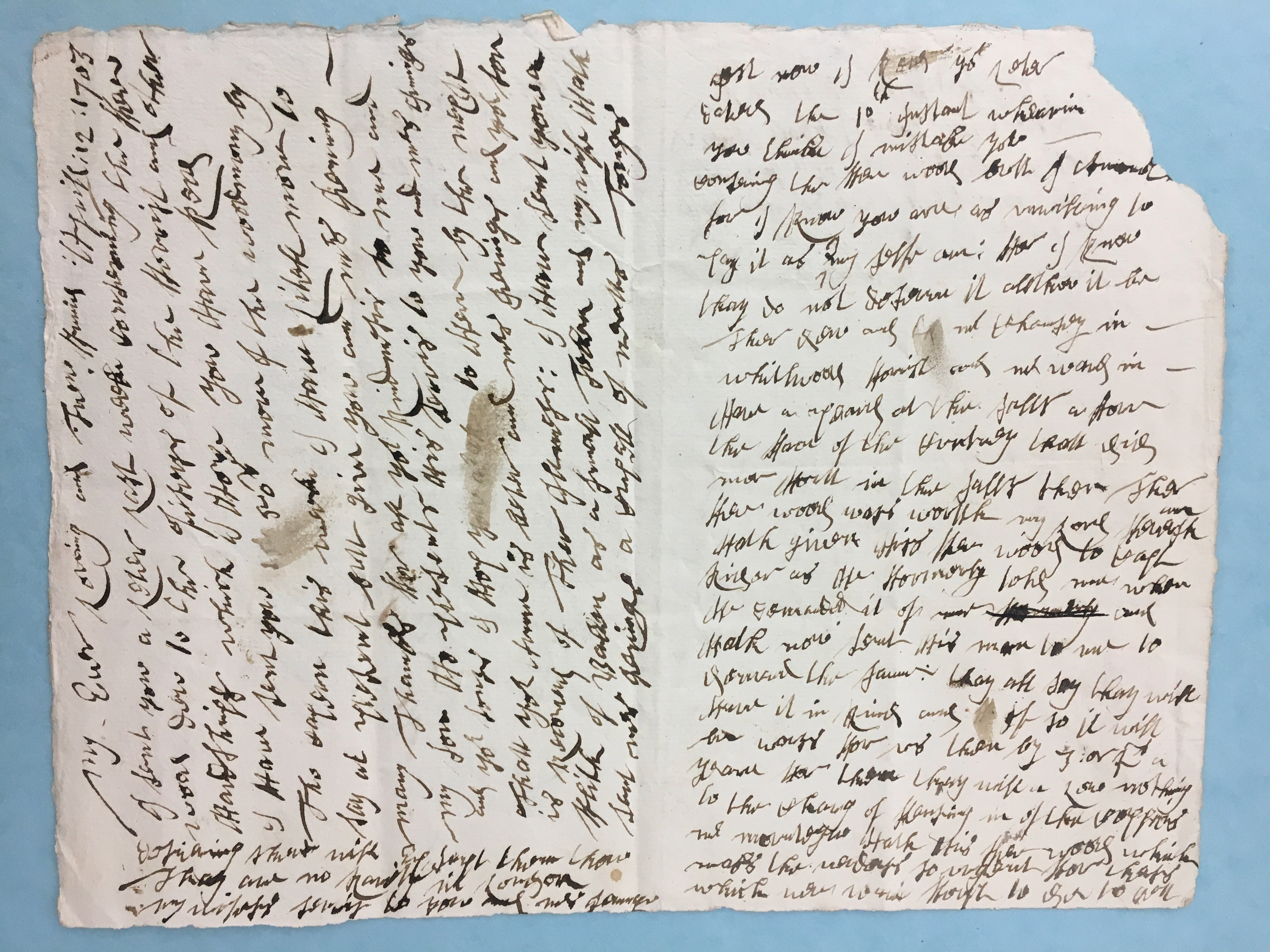 Image #3 of letter: [Jonathan Jennings] to Thomas Herbert, 7 March 1702/3