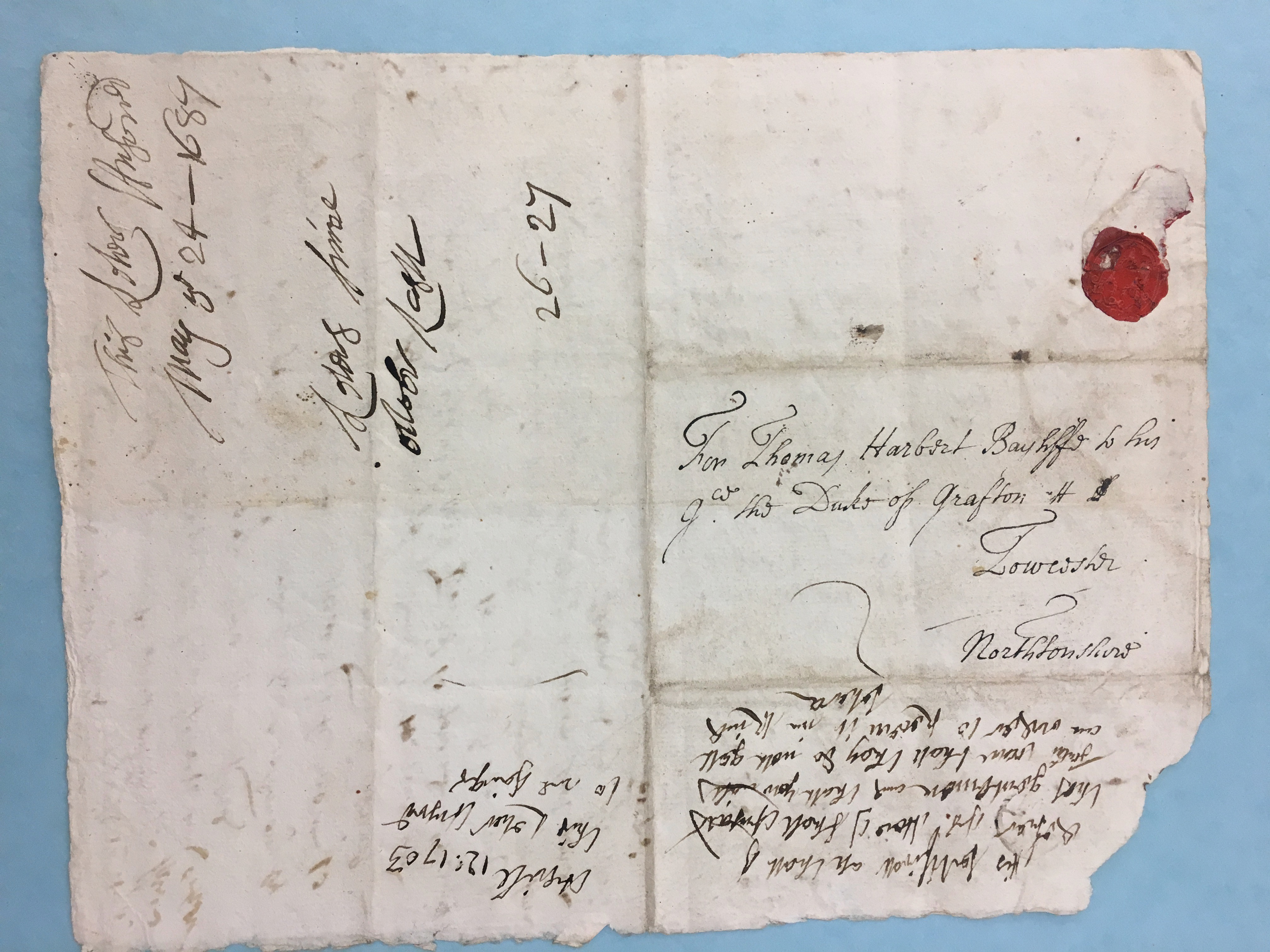 Image #4 of letter: [Jonathan Jennings] to Thomas Herbert, 7 March 1702/3