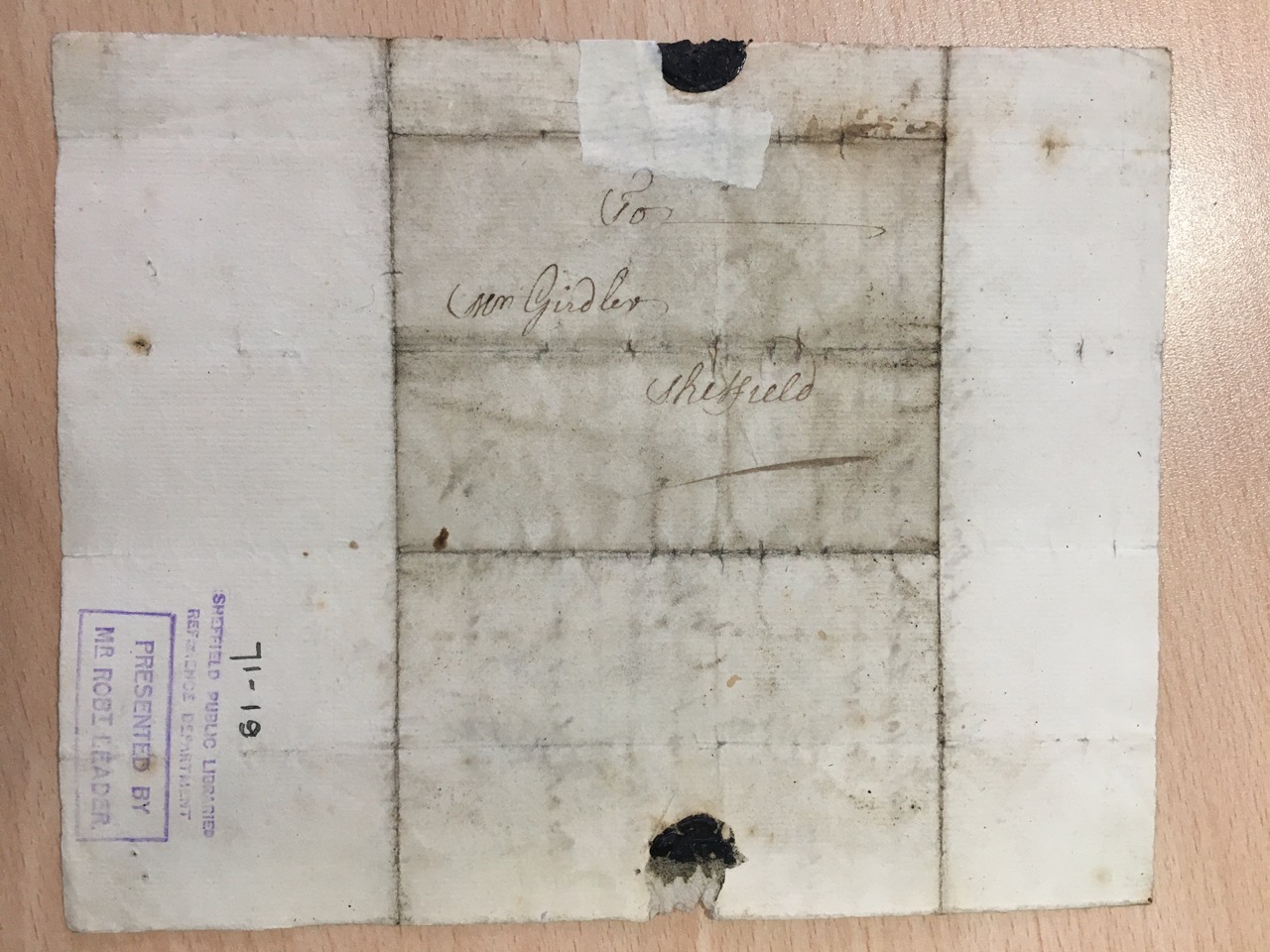 Image #2 of letter: Robert Newton to John Girdler, 8 February 1753