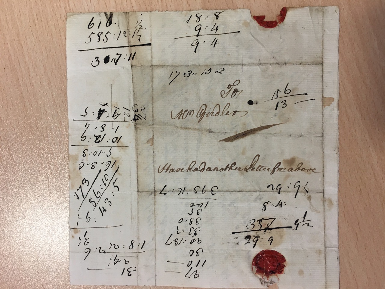 Image #2 of letter: Robert Newton to John Girdler, 21 September 1756
