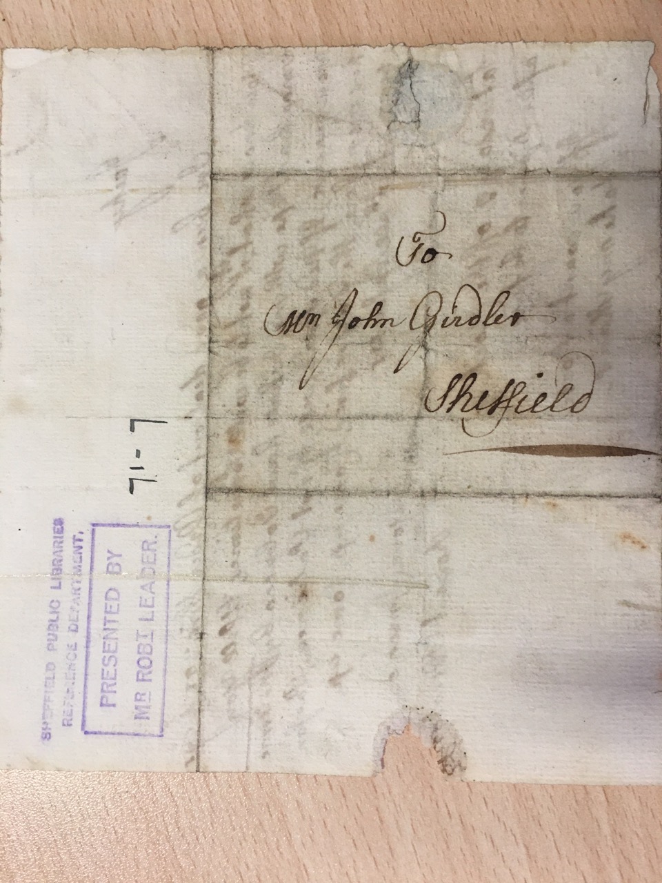 Image #2 of letter: Robert Newton to John Girdler, undated