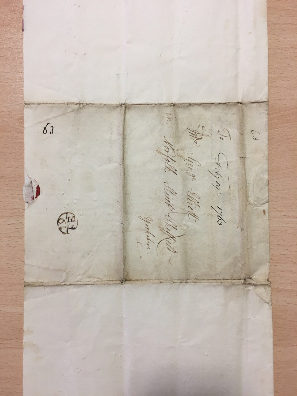 Image #3 of letter: Rebecca Cooper to Catherine Elliott, 19 February 1763