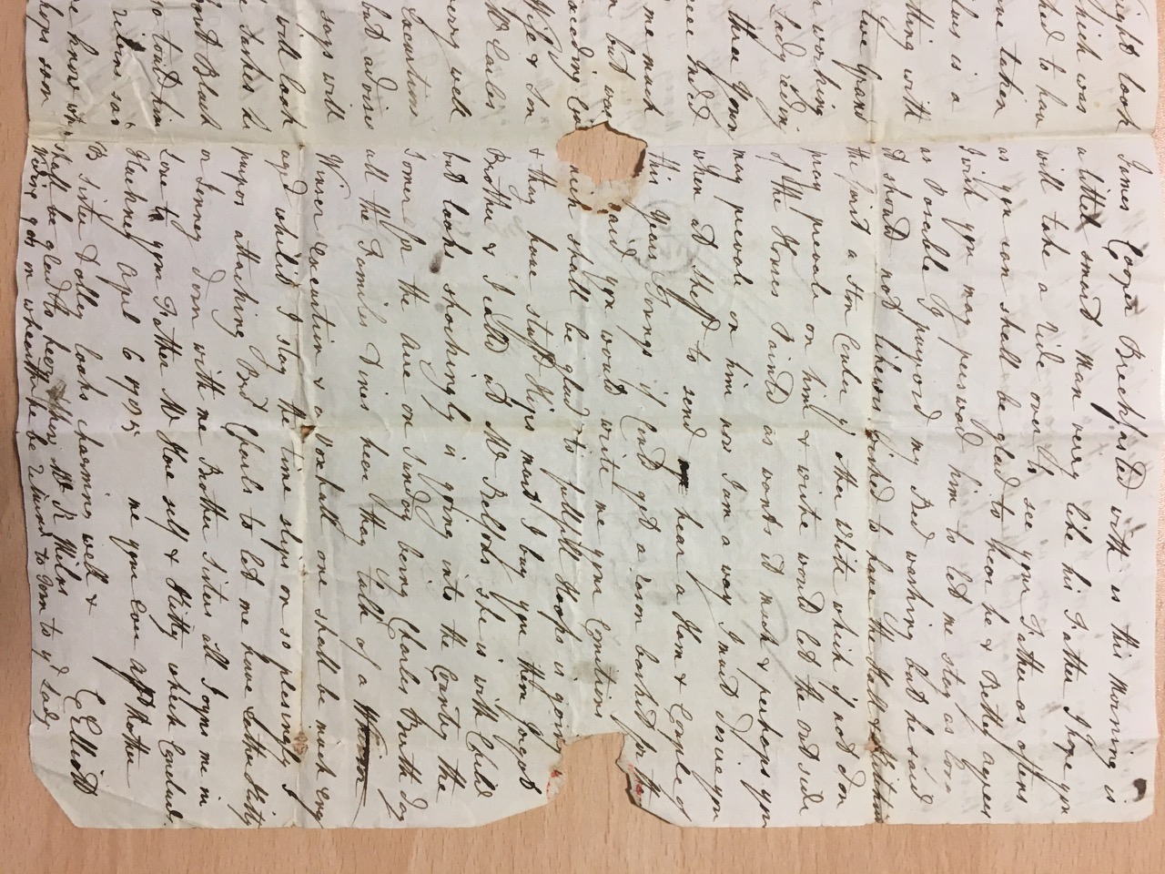 Image #3 of letter: Catherine Elliott to Ann Hare, 6 April 1785