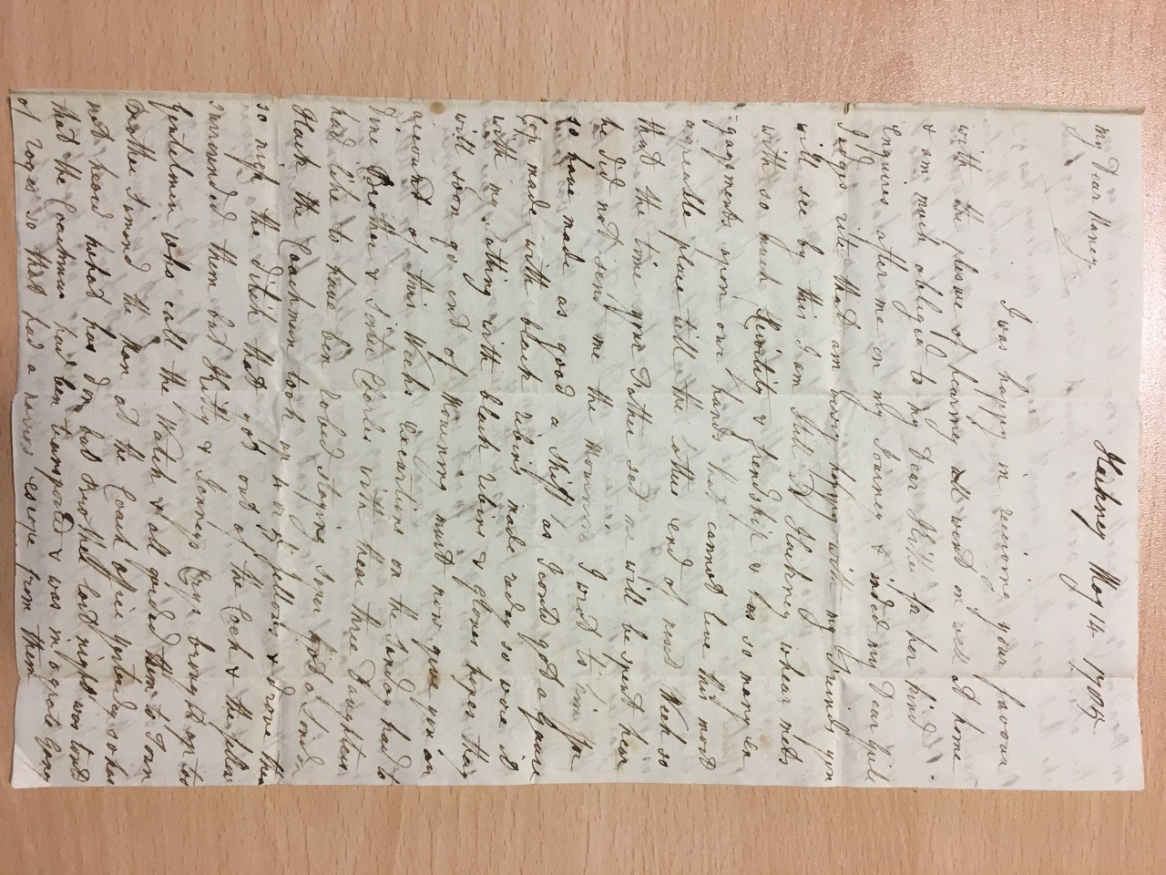 Image #1 of letter: Catherine Elliott to Ann Hare, 14 May 1785