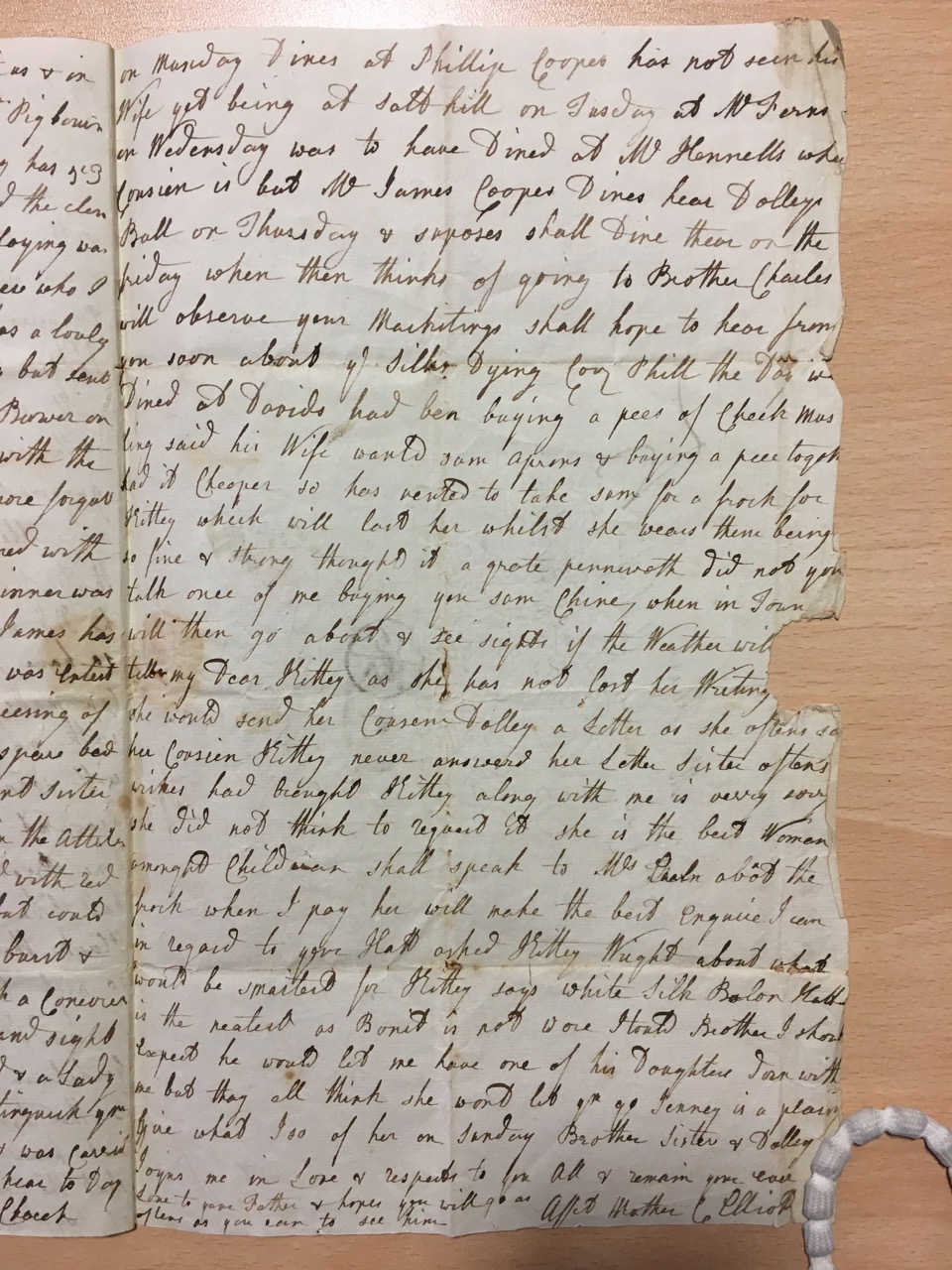 Image #3 of letter: Catherine Elliott to Ann Hare, 14 May 1785