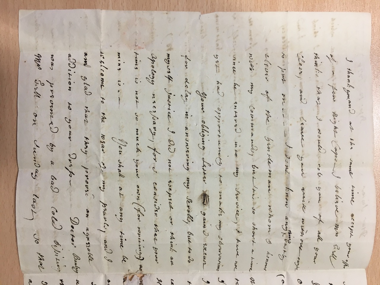 Image #2 of letter: Elizabeth Hare to Ann Hare, 12 September 1776