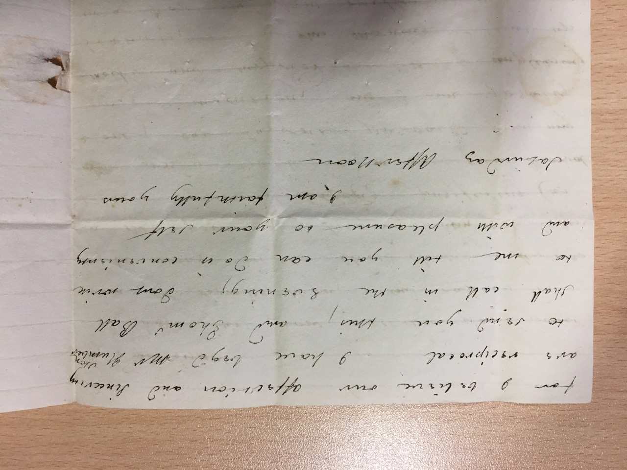 Image #1 of letter: Elizabeth Hare to Ann Hare, undated
