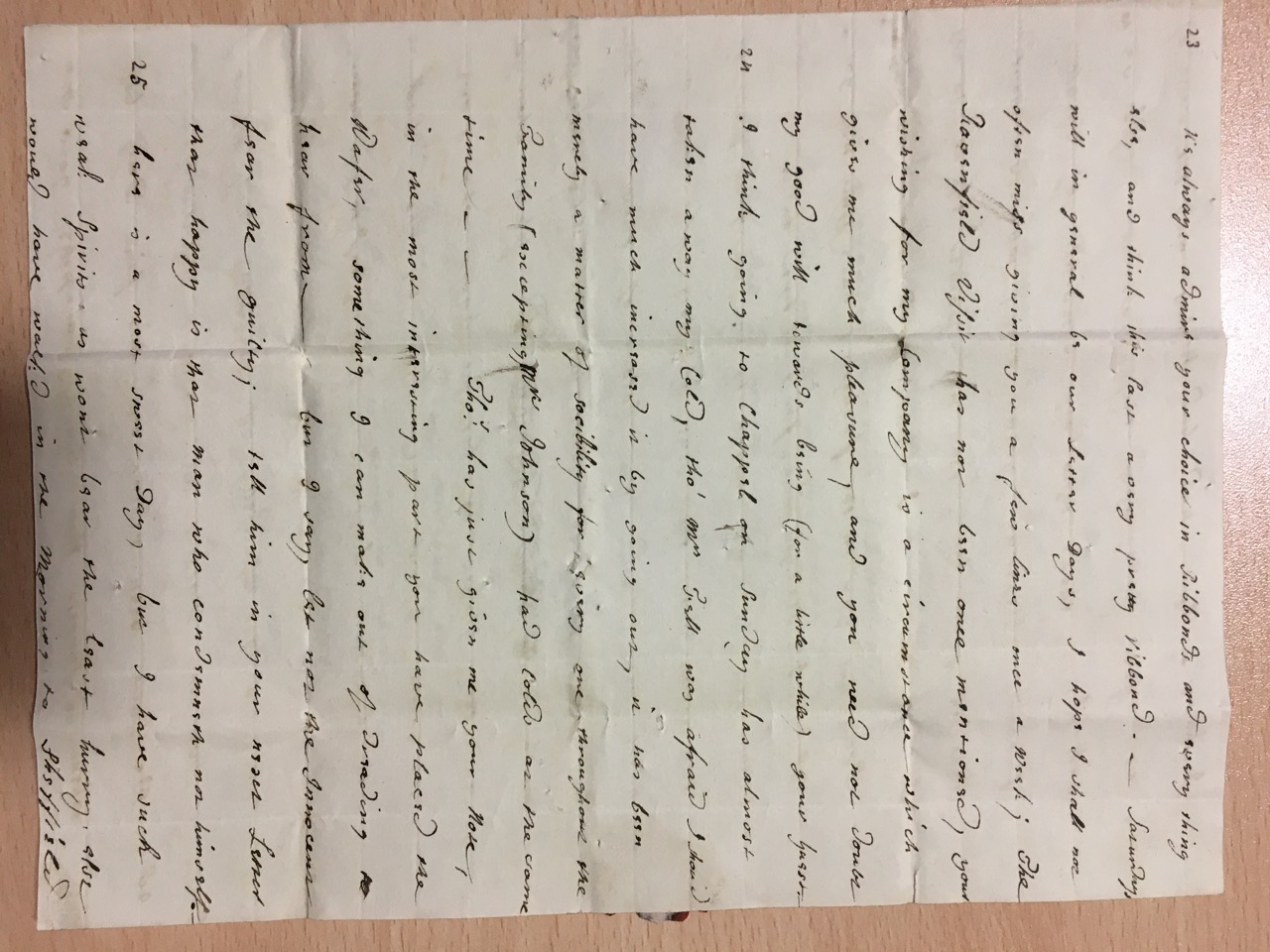 Image #1 of letter: Elizabeth Hare to Ann Hare, undated