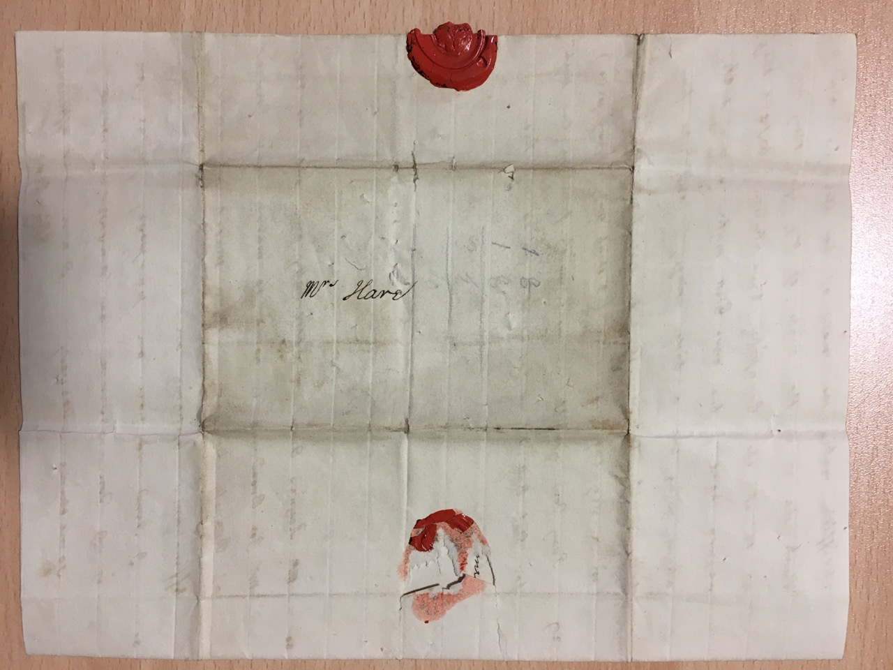 Image #4 of letter: Elizabeth Hare to Ann Hare, undated