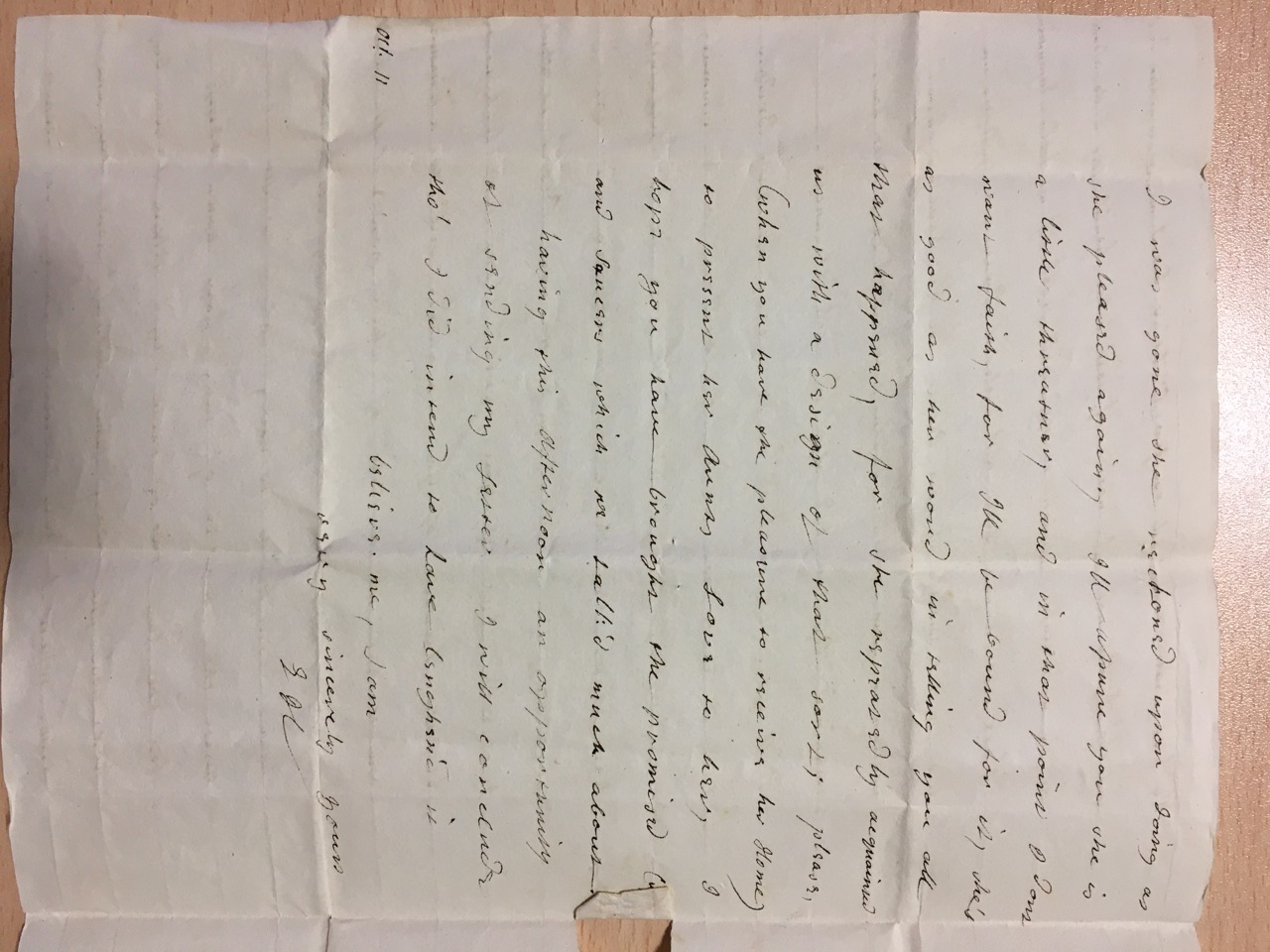 Image #2 of letter: Elizabeth Hare to Ann Hare, 11 October