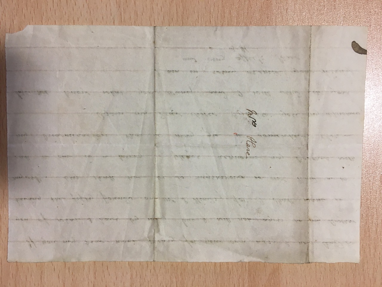 Image #2 of letter: Elizabeth Hare to Ann Hare, undated