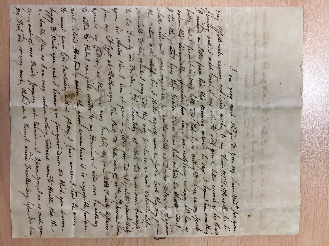 Image #1 of letter: Christiana Shuttleworth to Ann Hare, 5 August 1780