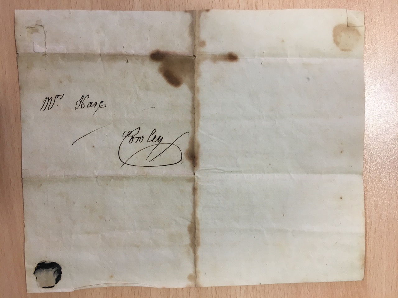 Image #3 of letter: Christiana Shuttleworth to Ann Hare, 19 April 1781
