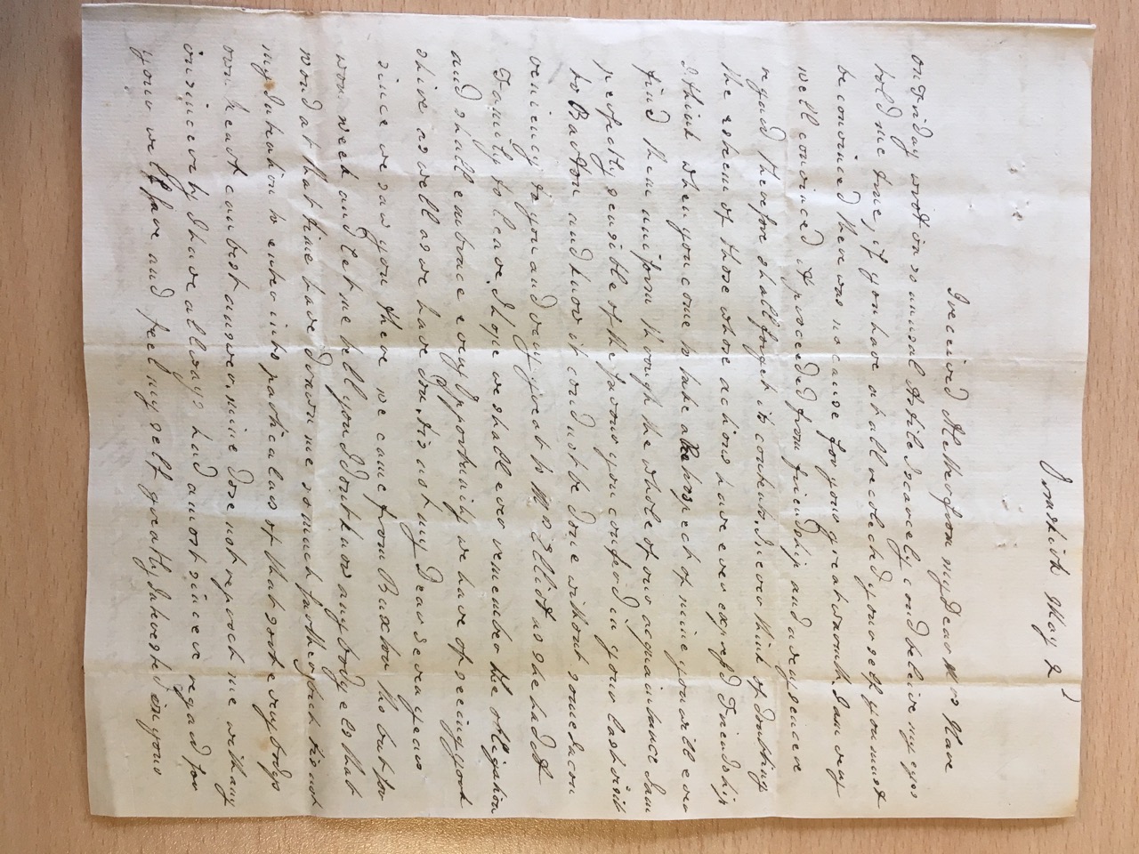 Image #1 of letter: Mary Ann Hesketh to Ann Hare, 2 May