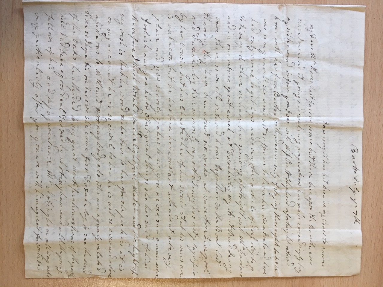 Image #1 of letter: Mary Ann Hesketh to Ann Hare, 9 July