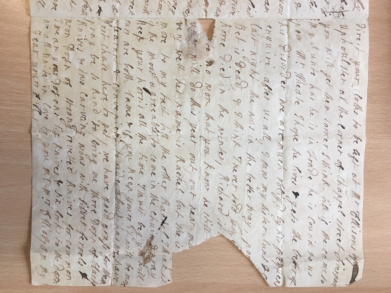 Image #3 of letter: Ellin Hesketh to Ann Hare, 19 May 1769