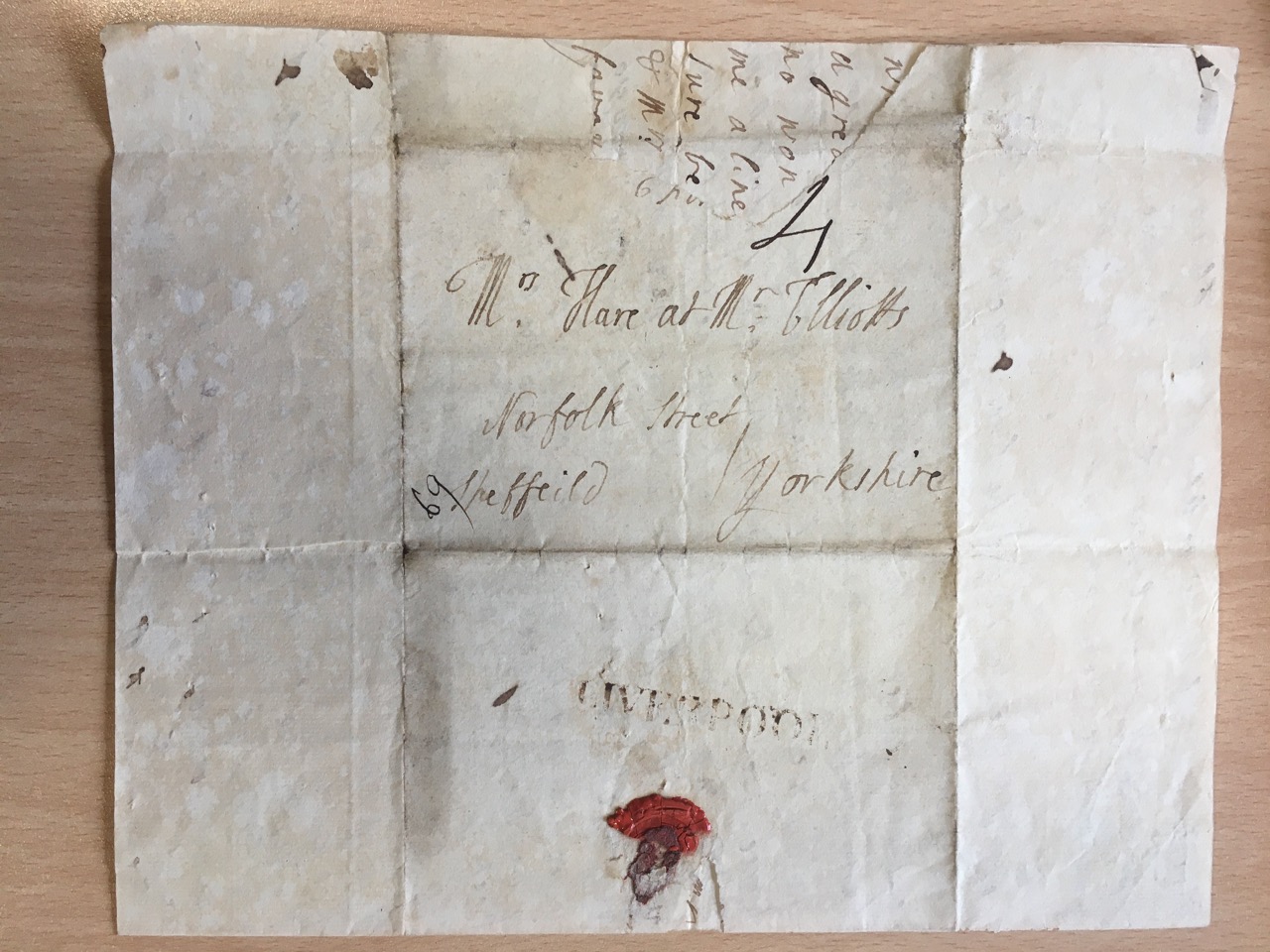 Image #4 of letter: Ellin Hesketh to Ann Hare, 19 May 1769