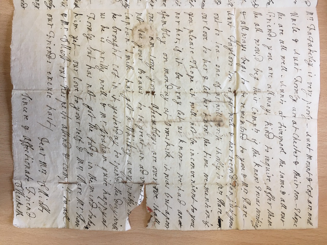 Image #3 of letter: Ellin Hesketh to Catherine Elliott, 19 June 1772