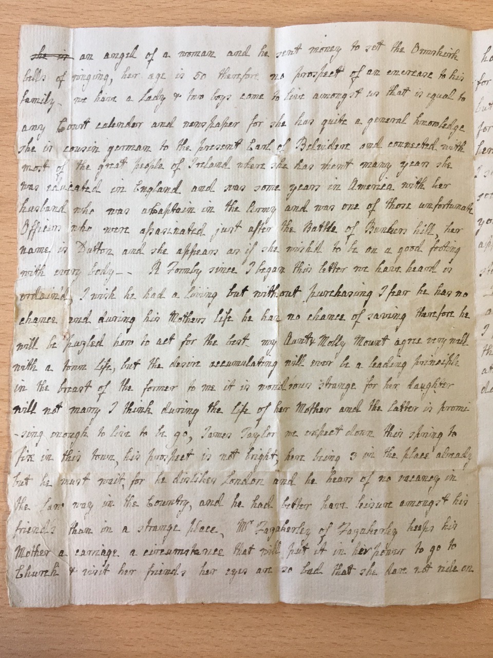Image #2 of letter: J[enny] Brownsword to Ann Hare 5 January 1783