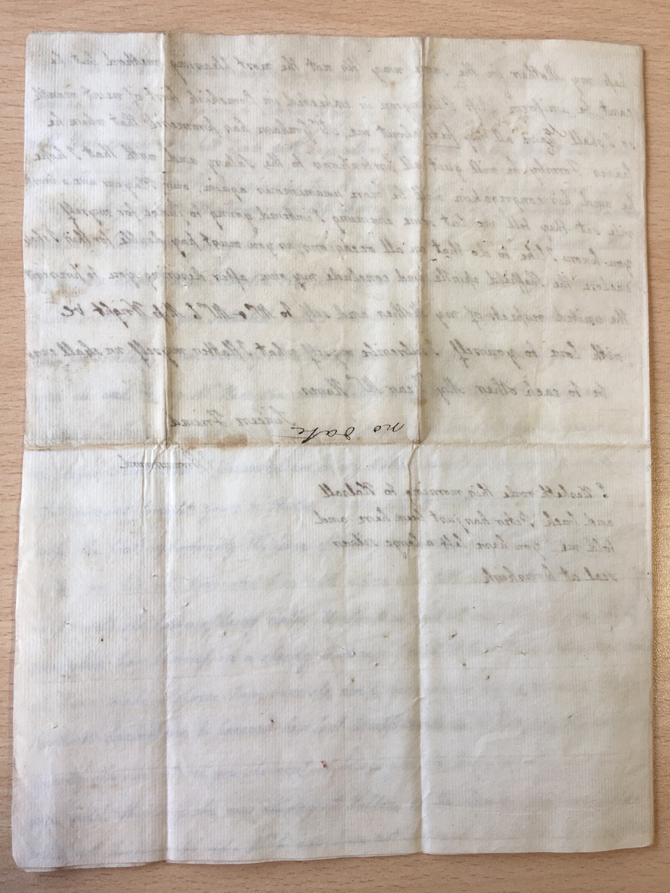 Image #4 of letter: J[enny] Brownsword to Ann Hare, Friday [c1783?]