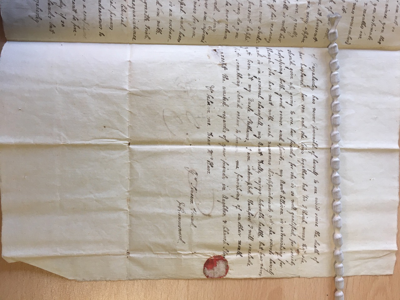 Image #3 of letter: J[enny] Brownsword to Ann Hare 18 March [c1783]
