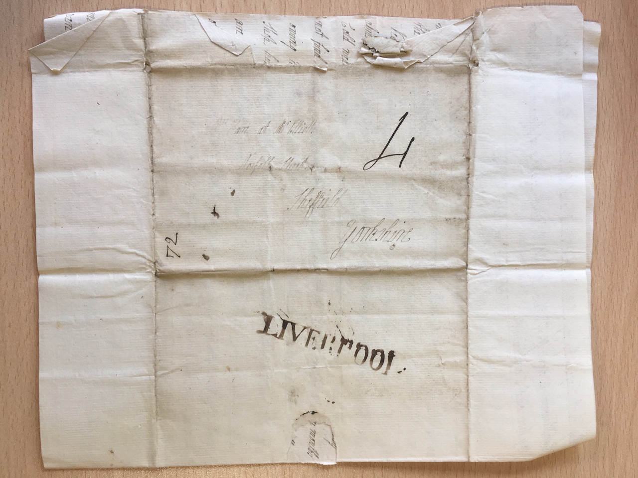 Image #4 of letter: J[enny] Brownsword to Ann Hare, 10 February 1772