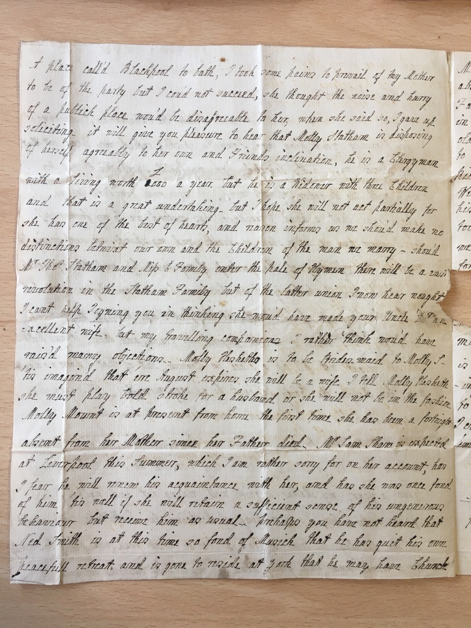 Image #2 of letter: J[enny[ Brownsword to Ann Hare, 7 June 1773